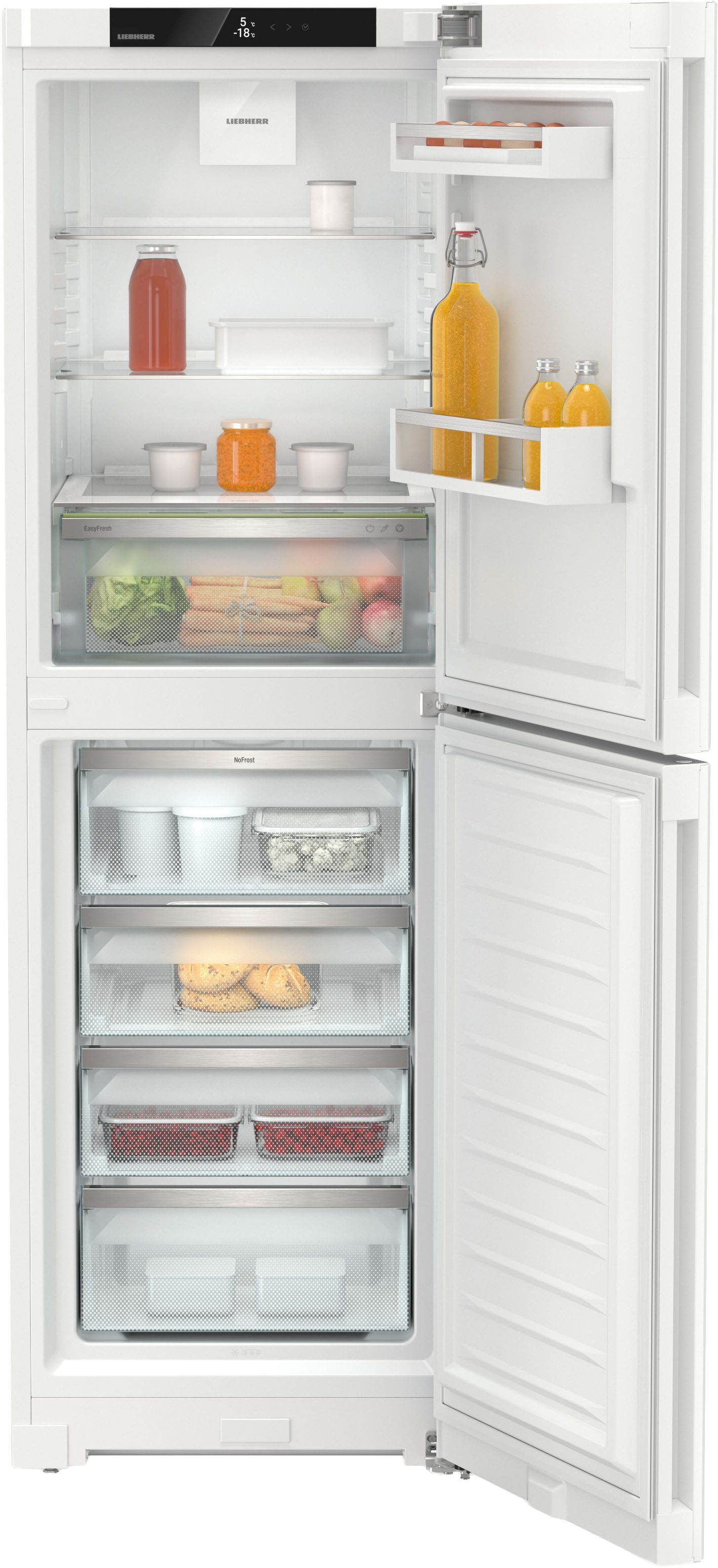 Liebherr Kühl-/Gefrierkombination Pure CNd 5204_994897951, 185,5 cm hoch, 59,7 cm breit, mit EasyFresh und NoFrost