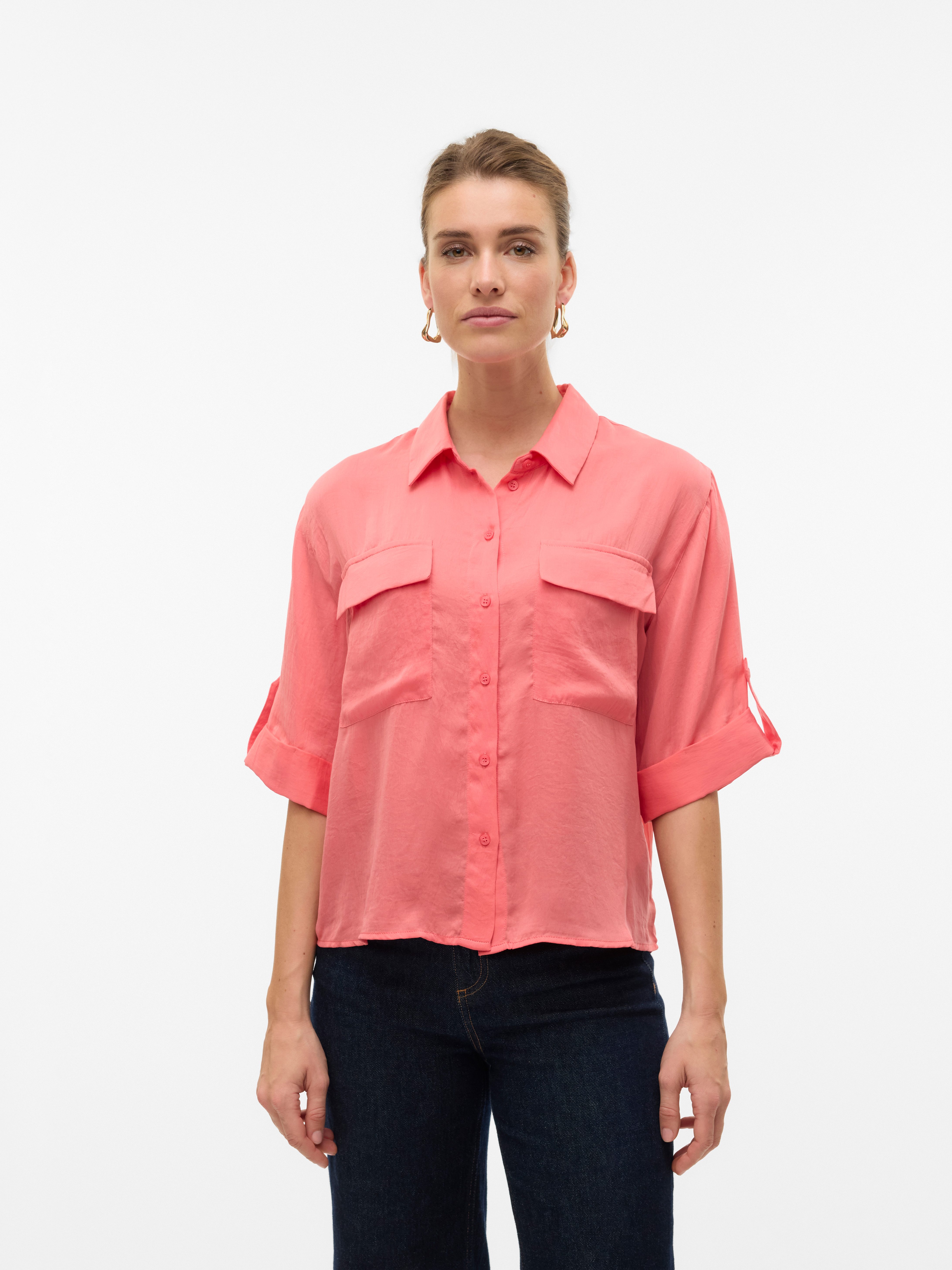 Vero Moda Kurzarmbluse VMFABIANA 3/4 SHIRT günstig online kaufen