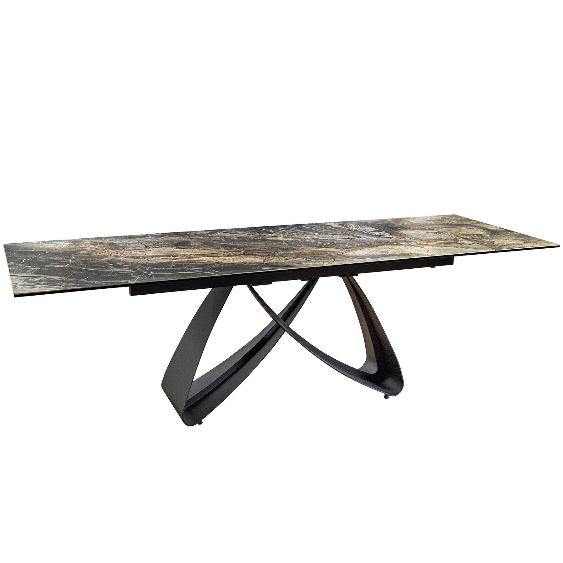 riess-ambiente Esstisch INFINITY 180-260cm taupe / schwarz · Konferenztisch günstig online kaufen