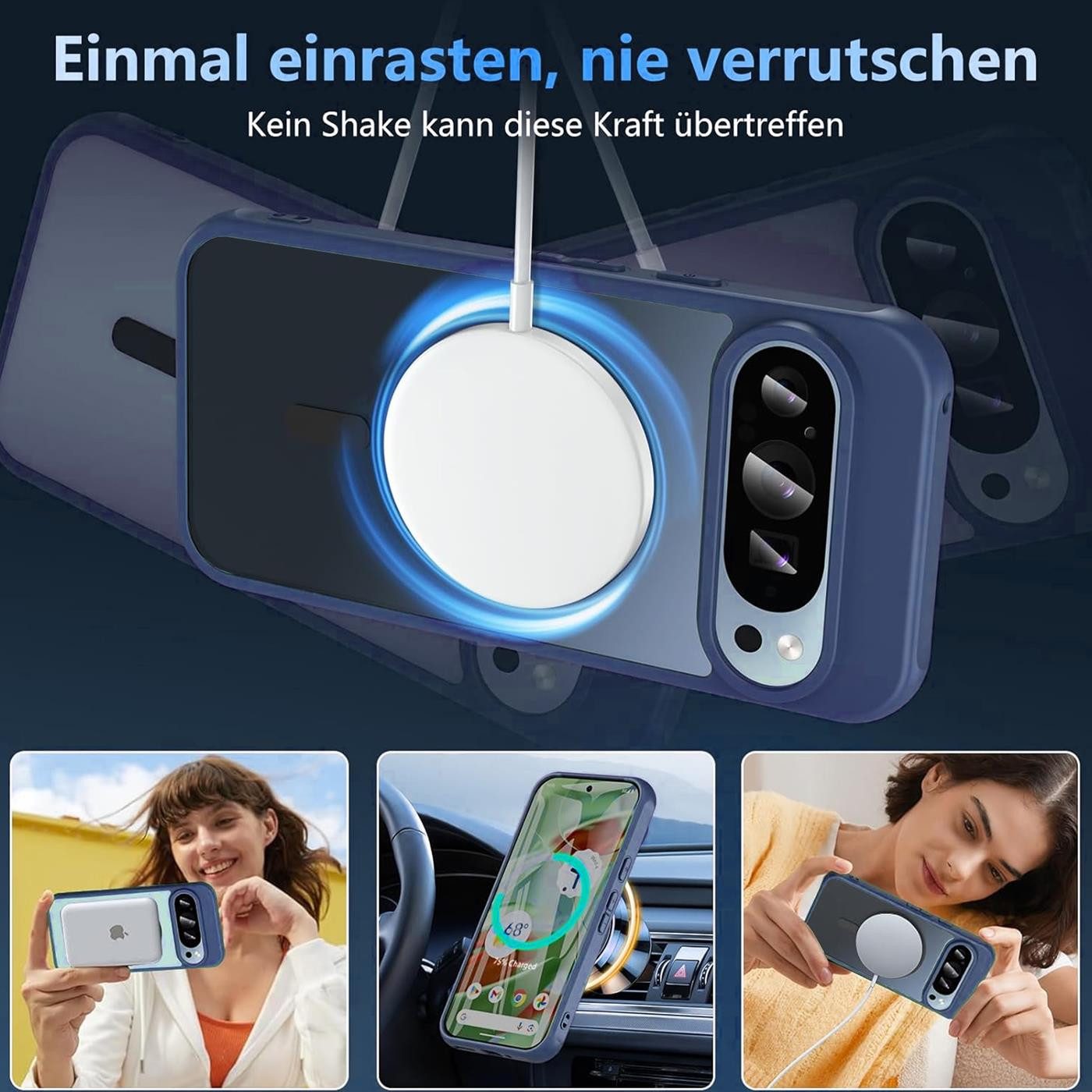 CoolGadget Handyhülle für Google Pixel 10 Pro 6,7 Zoll, Kamera Schutz Hülle Silikon Hard Case Schutzhülle für Magsafe Zubehör – Bild 4 von 5