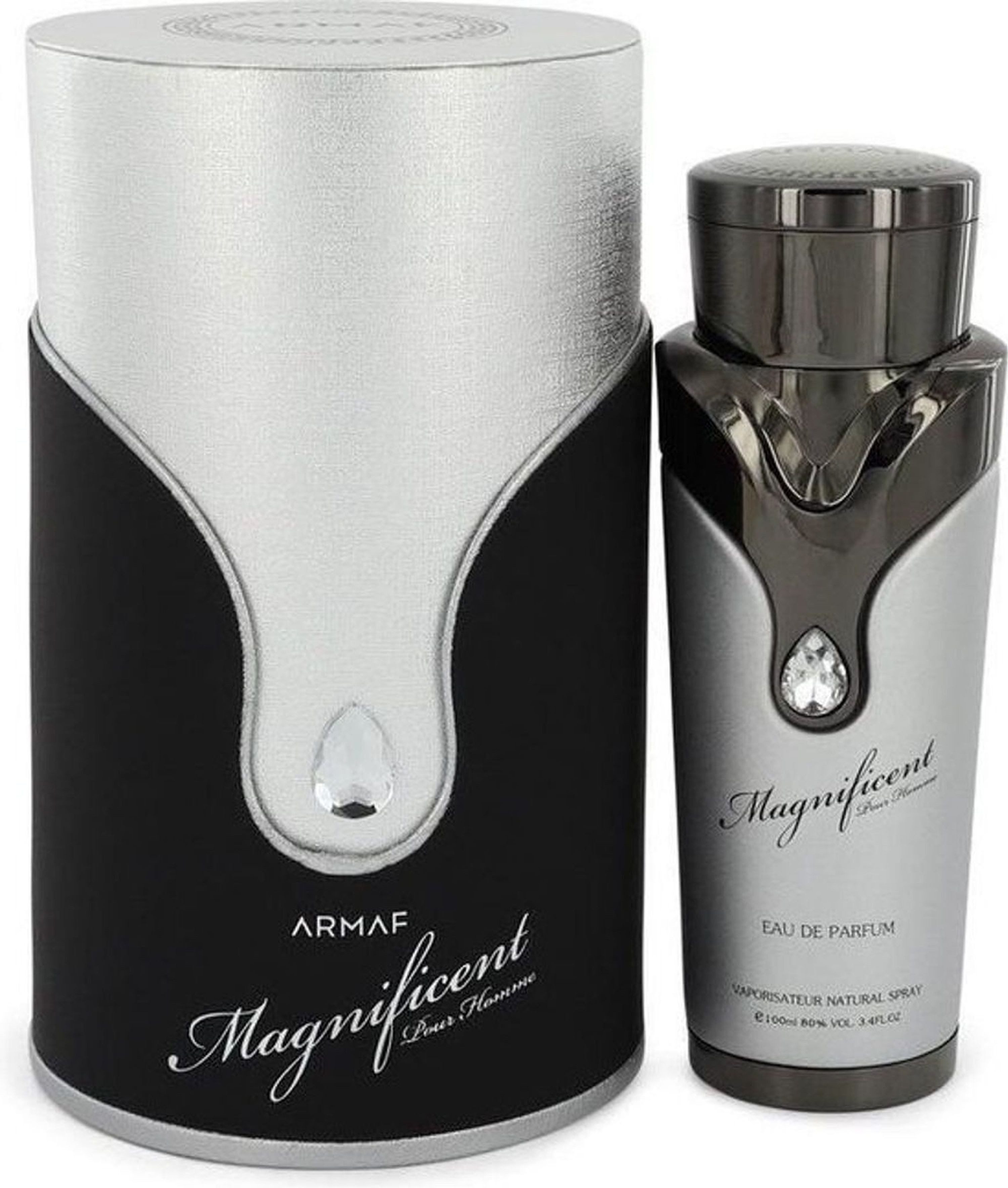 armaf Duft-Set Magnificent Pour Homme Eau de Parfum (EDP) Herren Spray, Würzig-holziger Duft mit Bergamotte, Ingwer, Apfel und Zedernholz