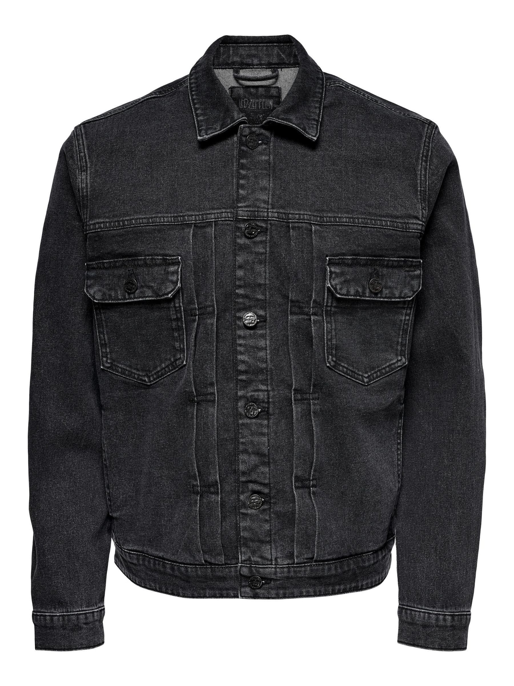 ONLY & SONS Jeansjacke LED ZEPPELIN Denim Shacket ONSBART ONSBART BLACK TRU günstig online kaufen