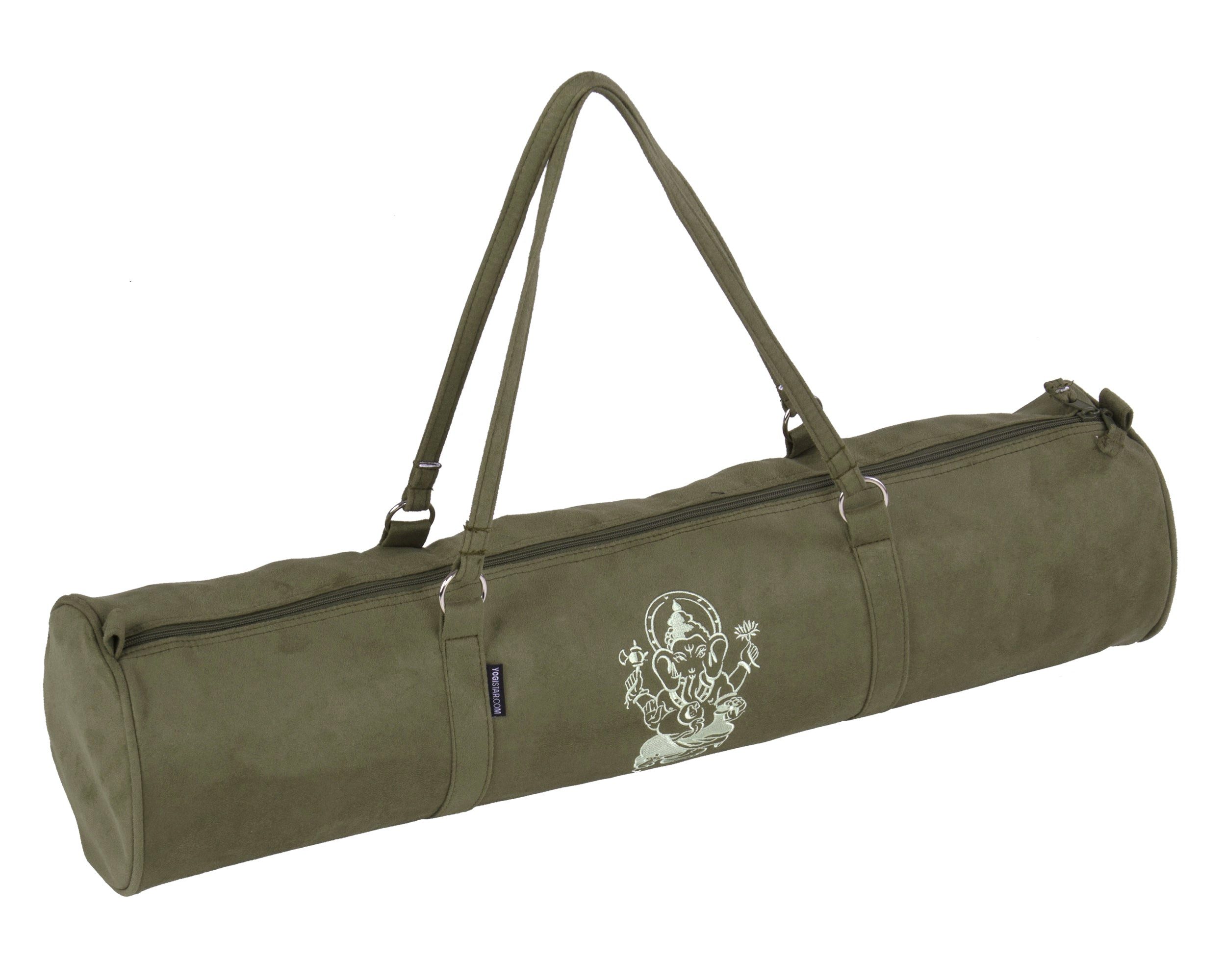 Yogistar Yogatasche Yogatasche yogibag® style - zip - velour - art collection - 69 cm (Standard, 1-tlg., Standard), Schicke Yogamatten-Tasche mit Stickerei, aus wasserdichtem Velour.