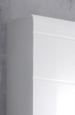 trendteam Hochschrank Gloss (Badschrank 30x182 cm) mit Schublade, 2-türig, weiß Hochglanz