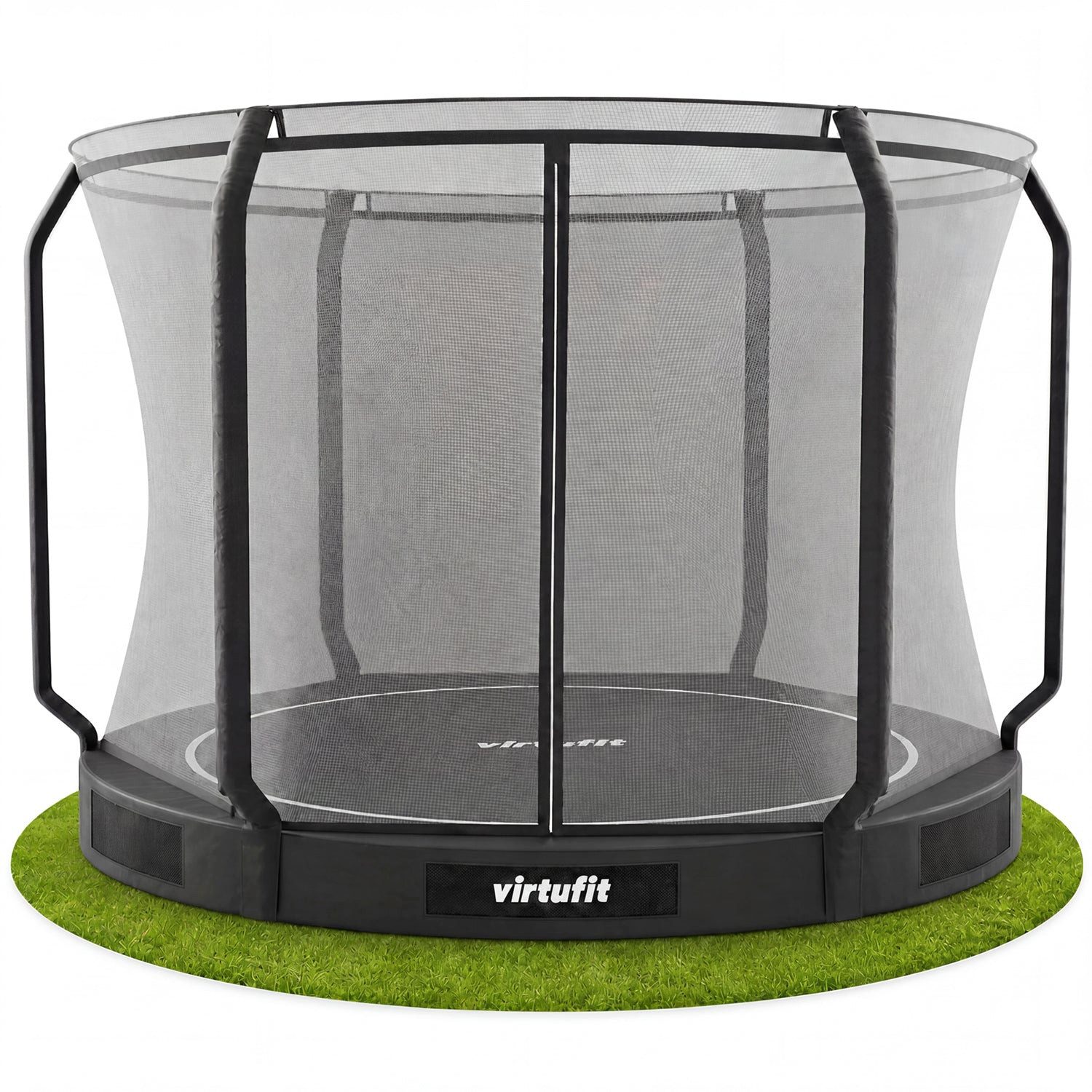 VirtuFit Trampolinschutzrand VirtuFit Premium Inground Trampolin - Sicherheitsnetz - 305 cm - Schwa