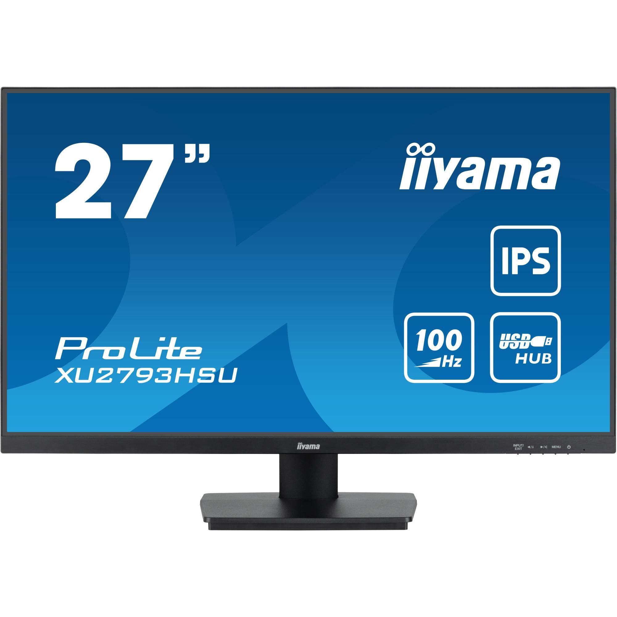 Iiyama ProLite XU2793HSU-B6 LED-Monitor (68,60 cm/27 ", 1920 x 1080 px, Full HD, 1 ms Reaktionszeit, 100 Hz, IPS)
