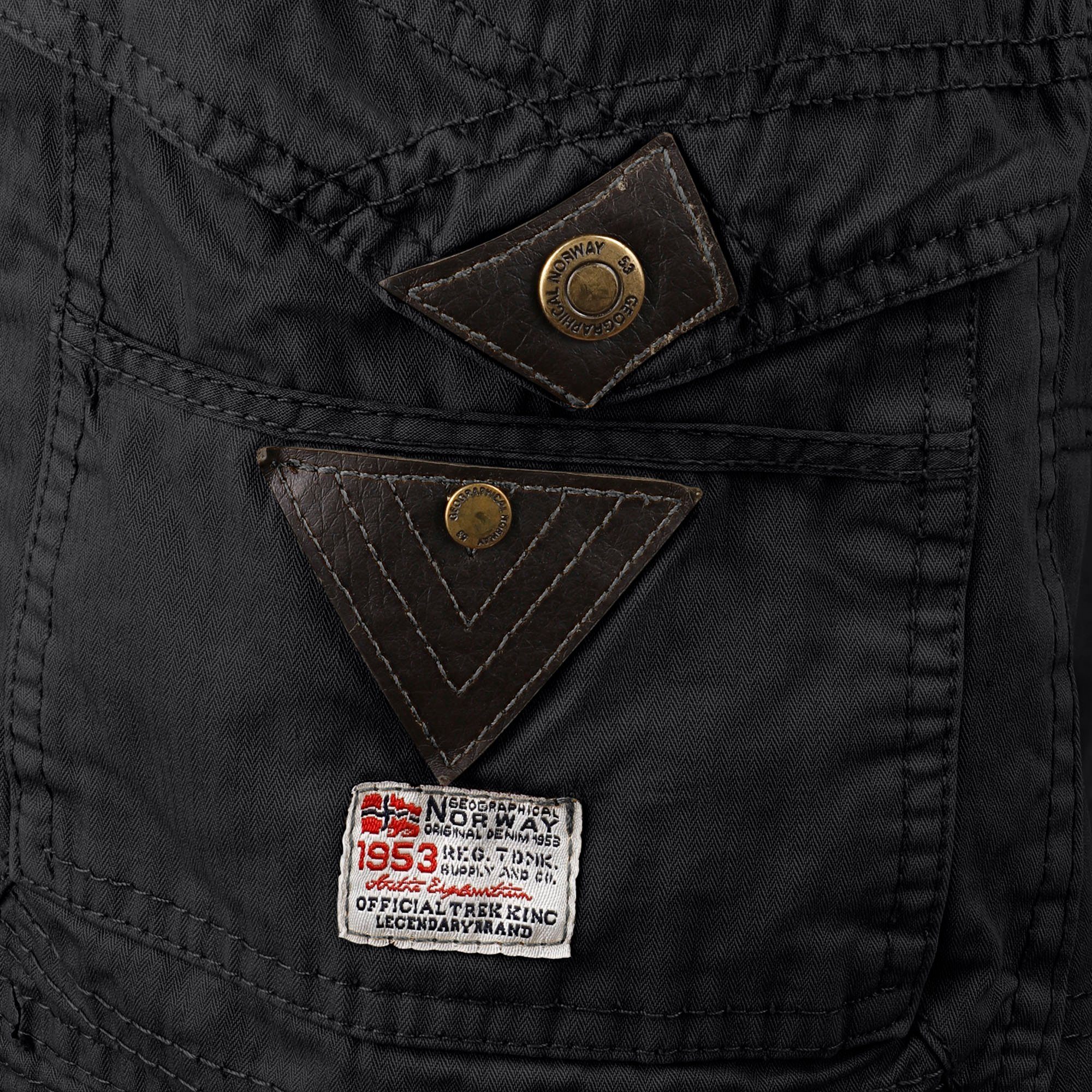 Geographical Norway Cargoshorts Herren kurze Hose PEANUT Schwarz (1-tlg) Mi günstig online kaufen