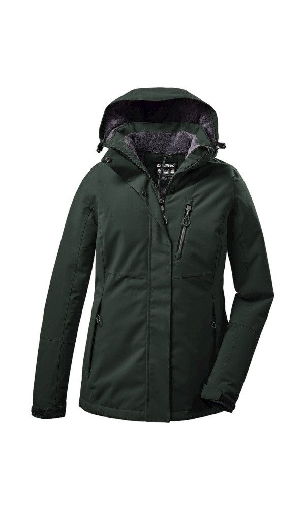Killtec Winterjacke KOW 140 mit Kapuze (wasser- und winddicht) dunkelgrün D günstig online kaufen