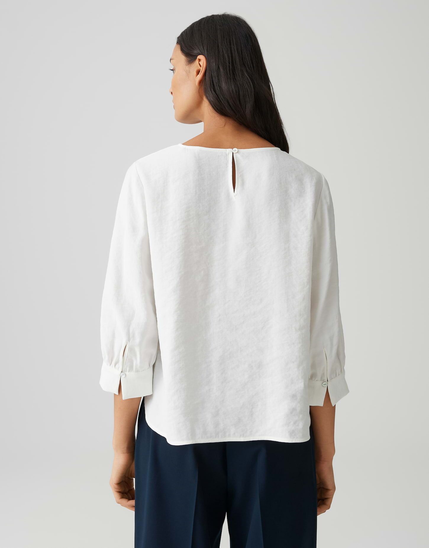 OPUS Shirtbluse Blusenshirt aus weichem Cotton Modal Mix Loose Fit