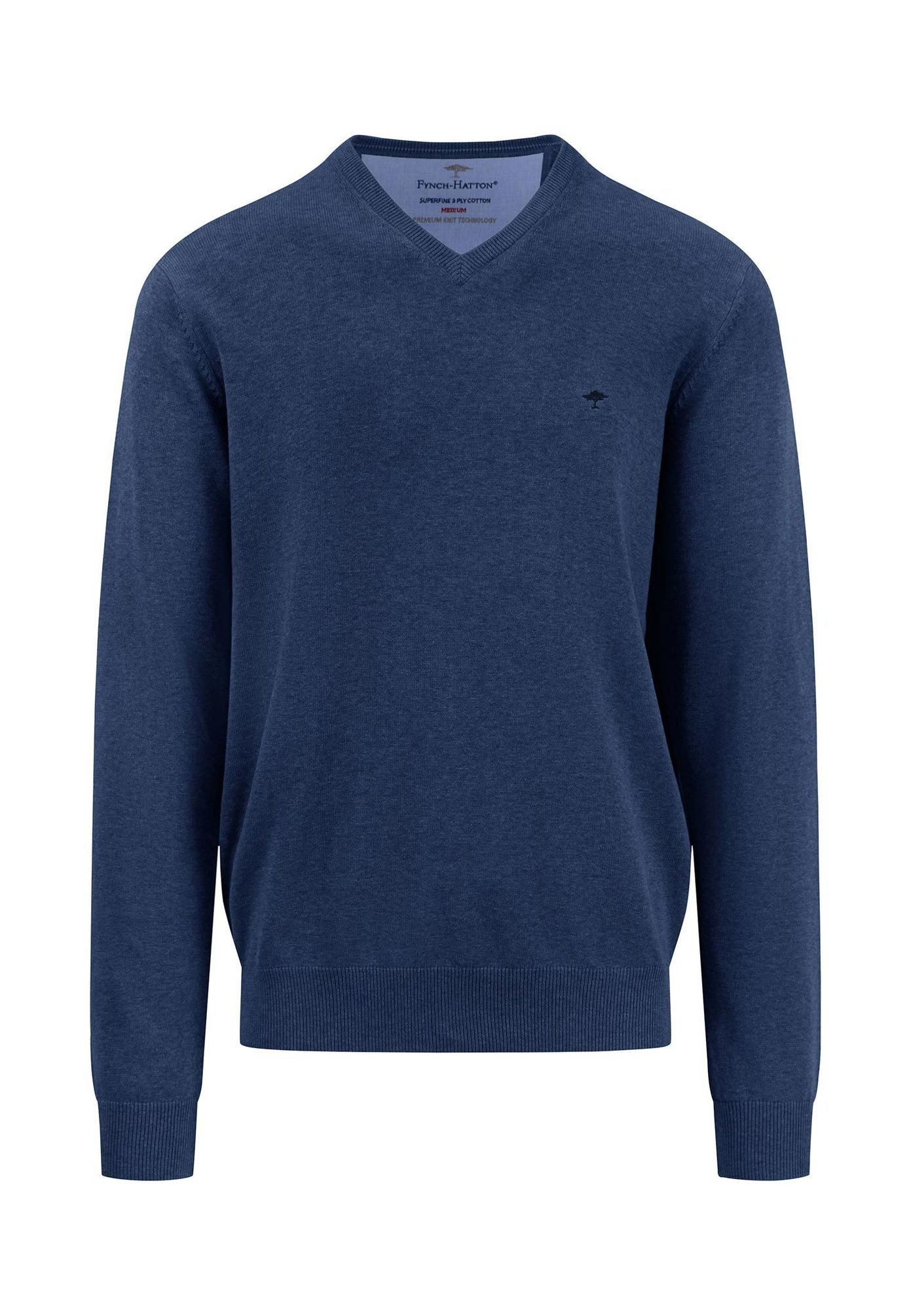 FYNCH-HATTON Langarmhemd SFPK211 geradeV-Ausschnitt günstig online kaufen