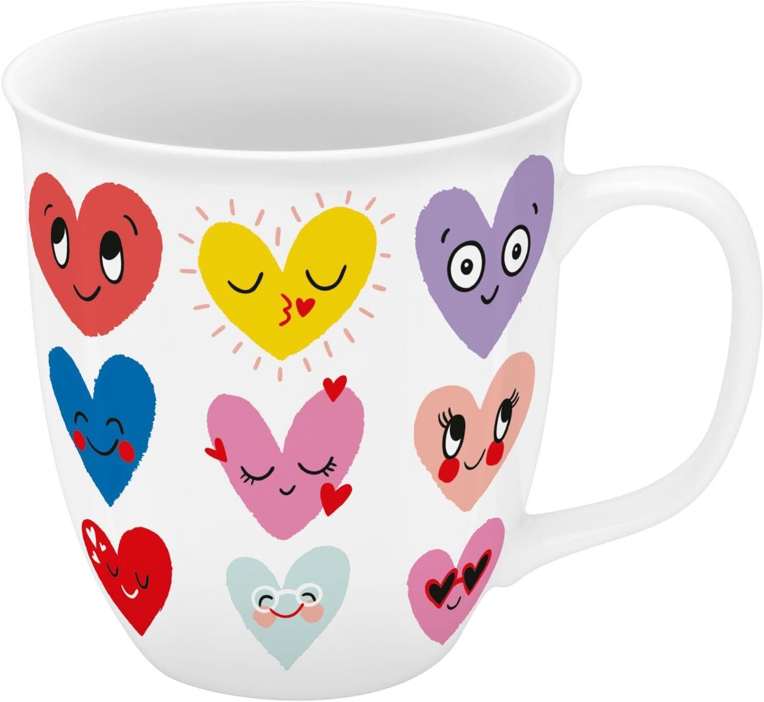 Sheepworld Tasse Tasse Becher Teetasse Kaffeetasse 40cl Geschenk Sheepworld HERZEN, Porzellan