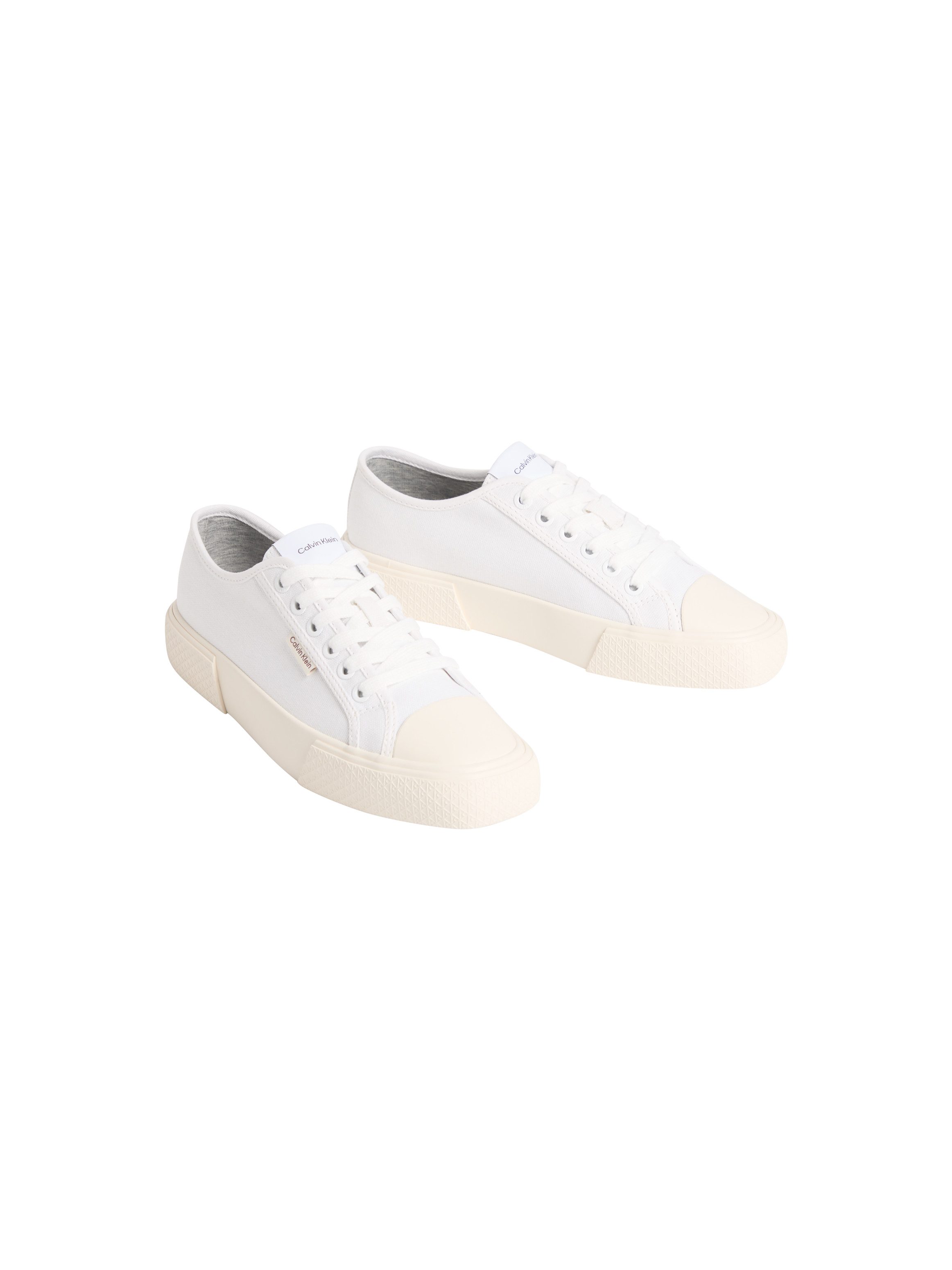 Calvin Klein VULC LACE UP CANVAS Plateausneaker Schnürschuh, Canvas-Sneaker, Halbschuh mit Gummikappe