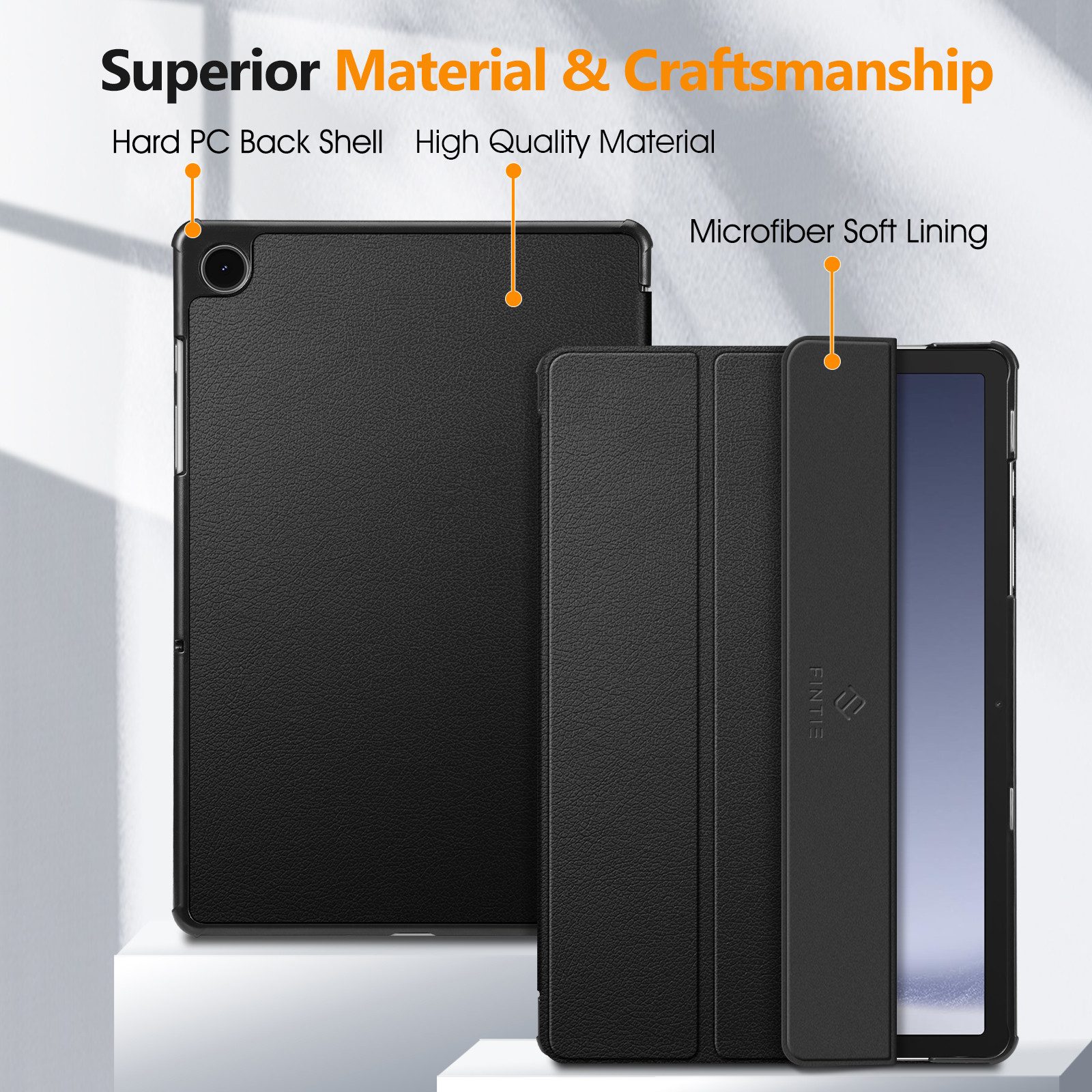 Fintie Tablet-Hülle für Samsung Galaxy Tab A11+ /A9+ Plus 11 Zoll (2025/2023) 11 Zoll, Dünne Kunstleder Case für Tab A11+/A9+ SM-X230/X236B/X210/X216/X218 – Bild 3 von 5