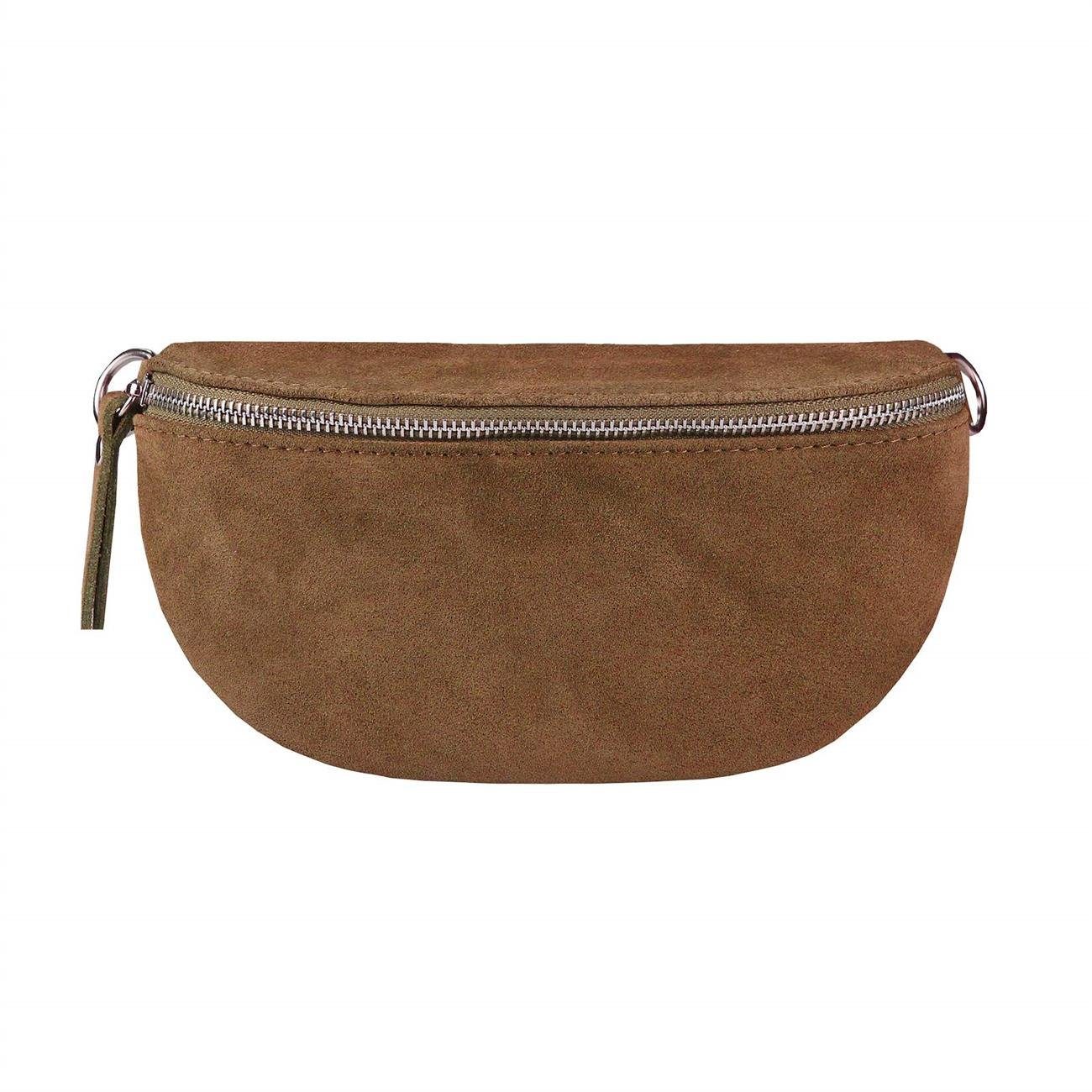 Bauchtasche Damen Leder Gürteltasche Hüfttasche CrossBody Handytasche