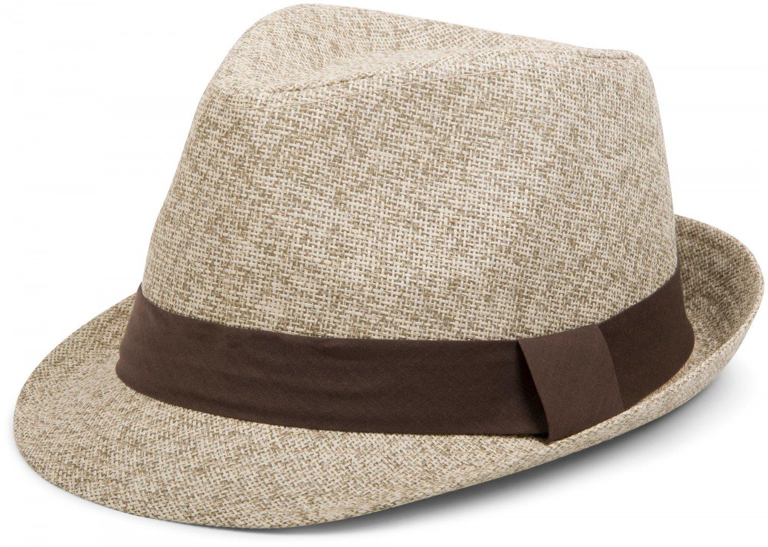 styleBREAKER Trilby Trilby Hut mit farbigem Zierband (1-St)