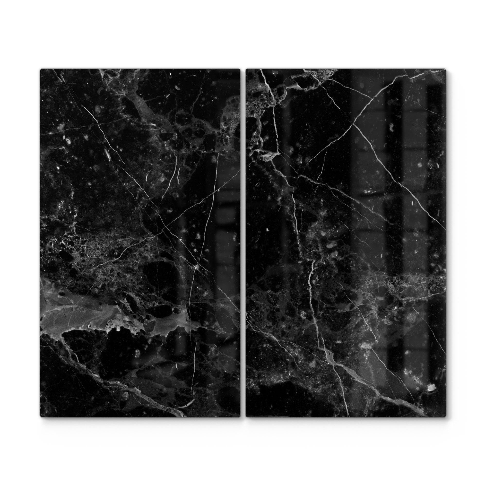Herdblende-/Abdeckplatte 'Marmorplatte nah'