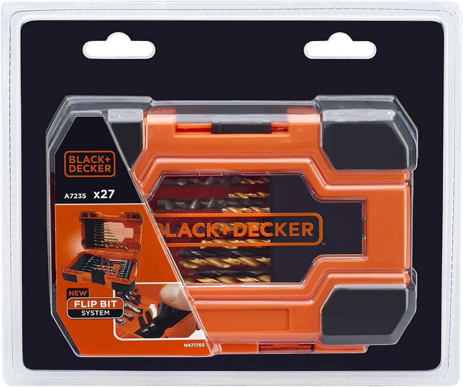 Black + Decker Bit-Set Bit und TIN-Bohrer-Set Aufbewahrungsbox, 27-Teilig, 1-St.