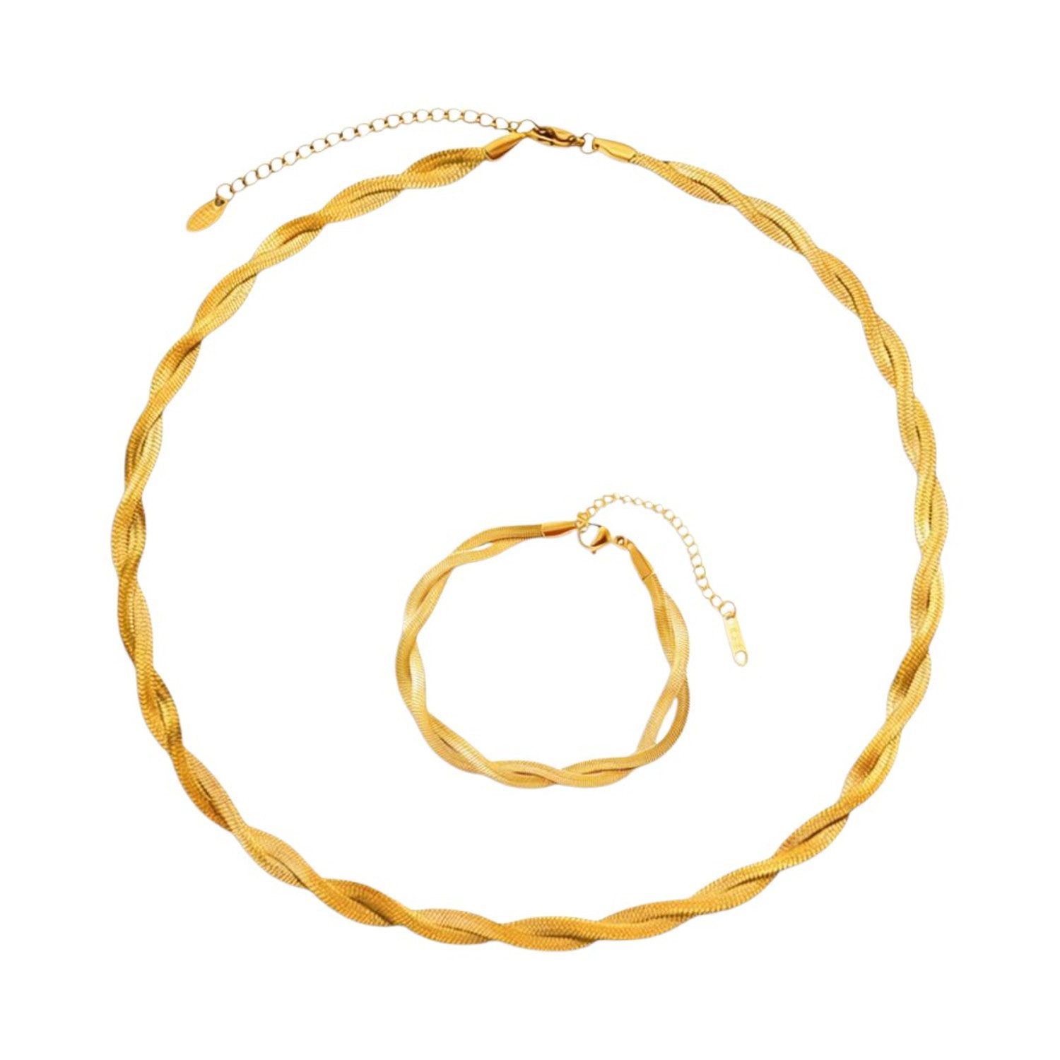 KARMA Schmuckset Schmuckset, Gedrehte Schlangenkette (Damenschmuck), Edelst günstig online kaufen