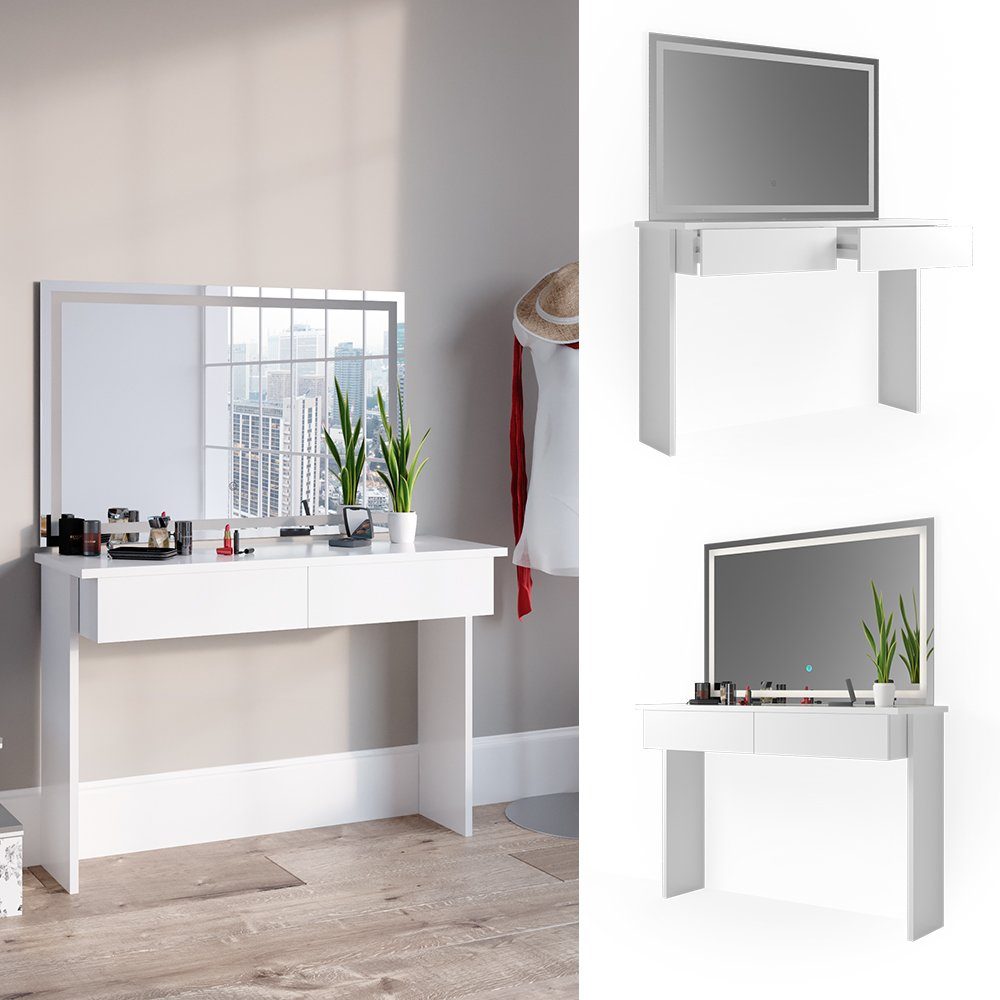 Vicco Schminktisch Azur, Weiß, 120 cm günstig online kaufen