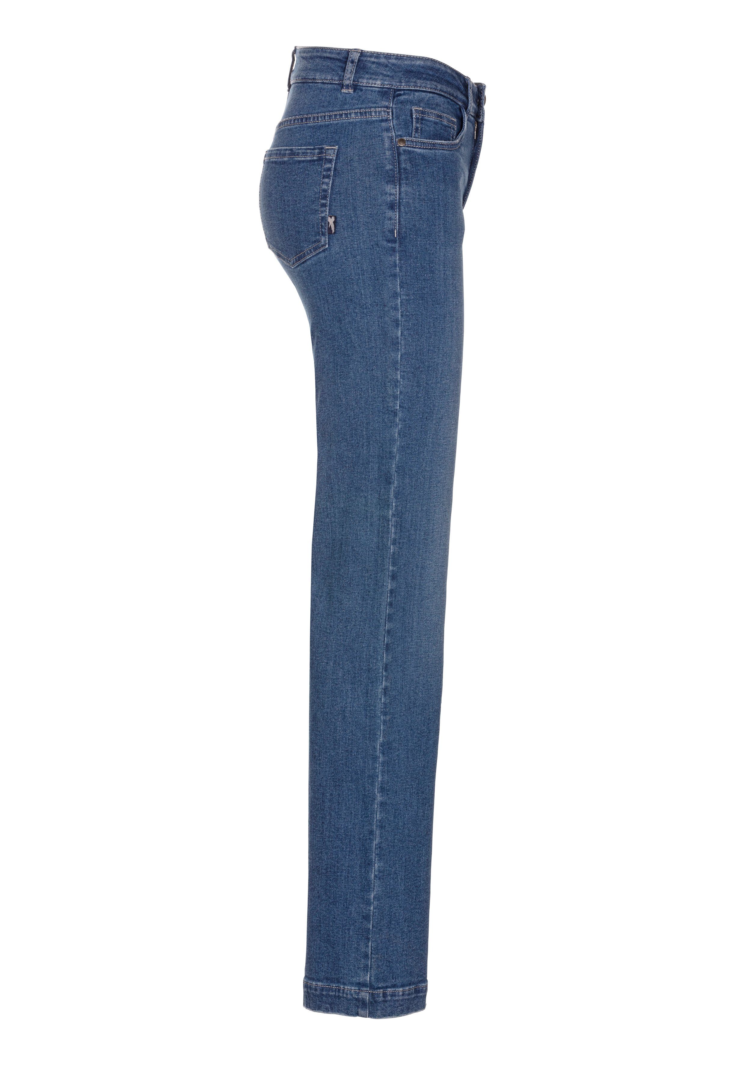 Arizona Gerade Leg" Jeans blue "Wide used