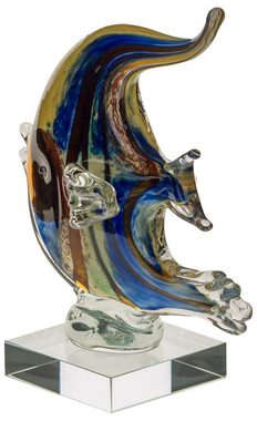Aubaho Dekofigur Glasfigur Figur Fisch Glas im Murano Antik Stil 22cm