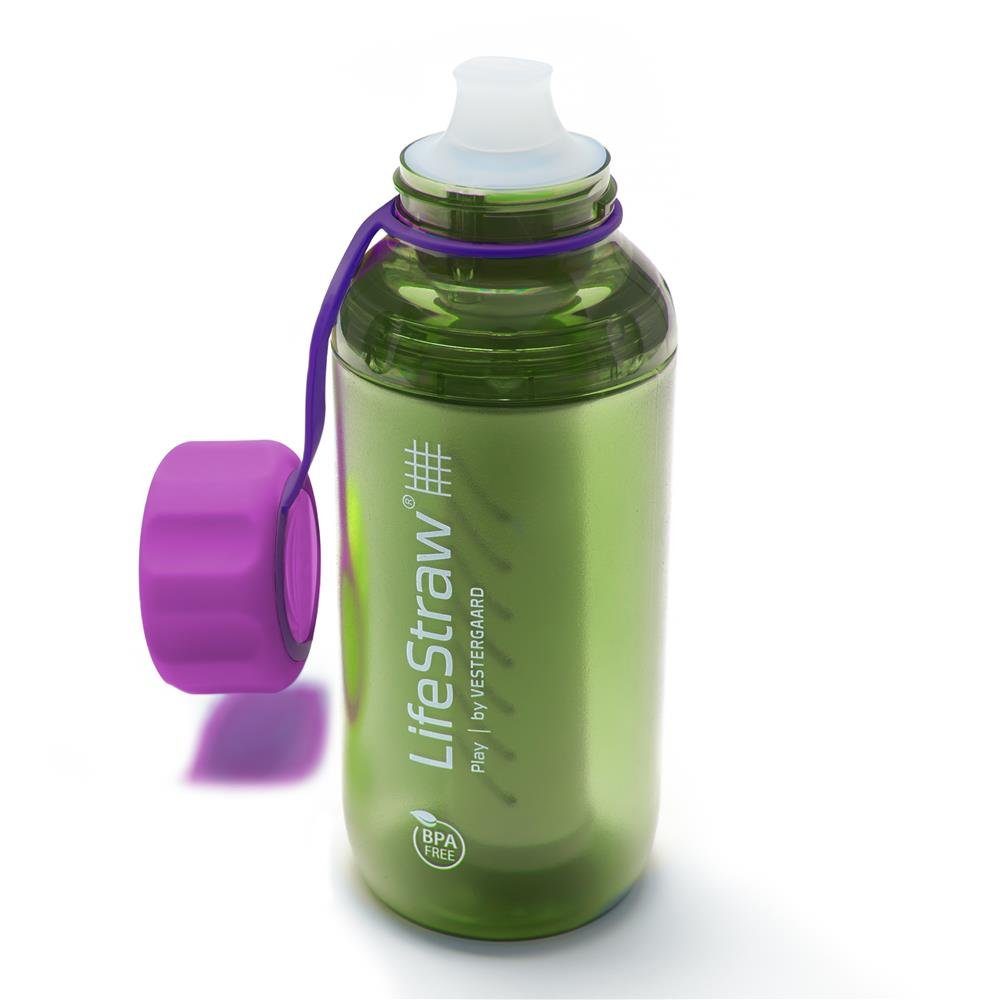 LifeStraw Trinkflasche Play, Wasserflasche, 300ml, Kindertrinkflasche, Wasserfilter
