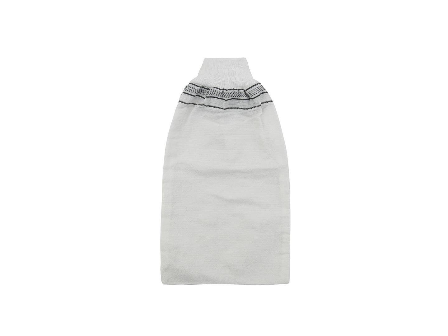 my Hamam Waschhandschuh Peeling Handschuh Kese Kelebek dünn, weiß, Viskose, Polyester (Spar-Set, 12-St), mit elastischem Bund, Peeling & Reinigung der Haut