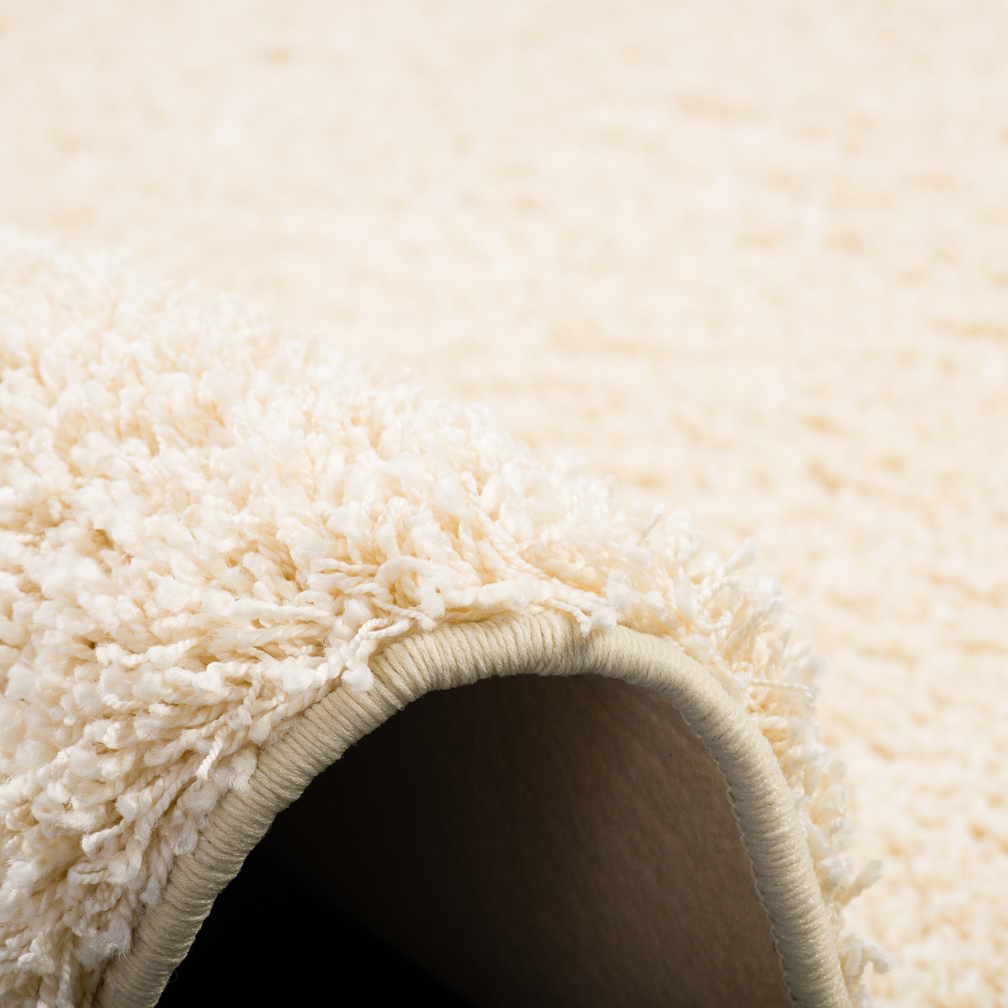 Snapstyle Hochflor-Teppich Luxus Hochflor Langflor Teppich Milano Rund, Rund, Höhe: 43 mm
