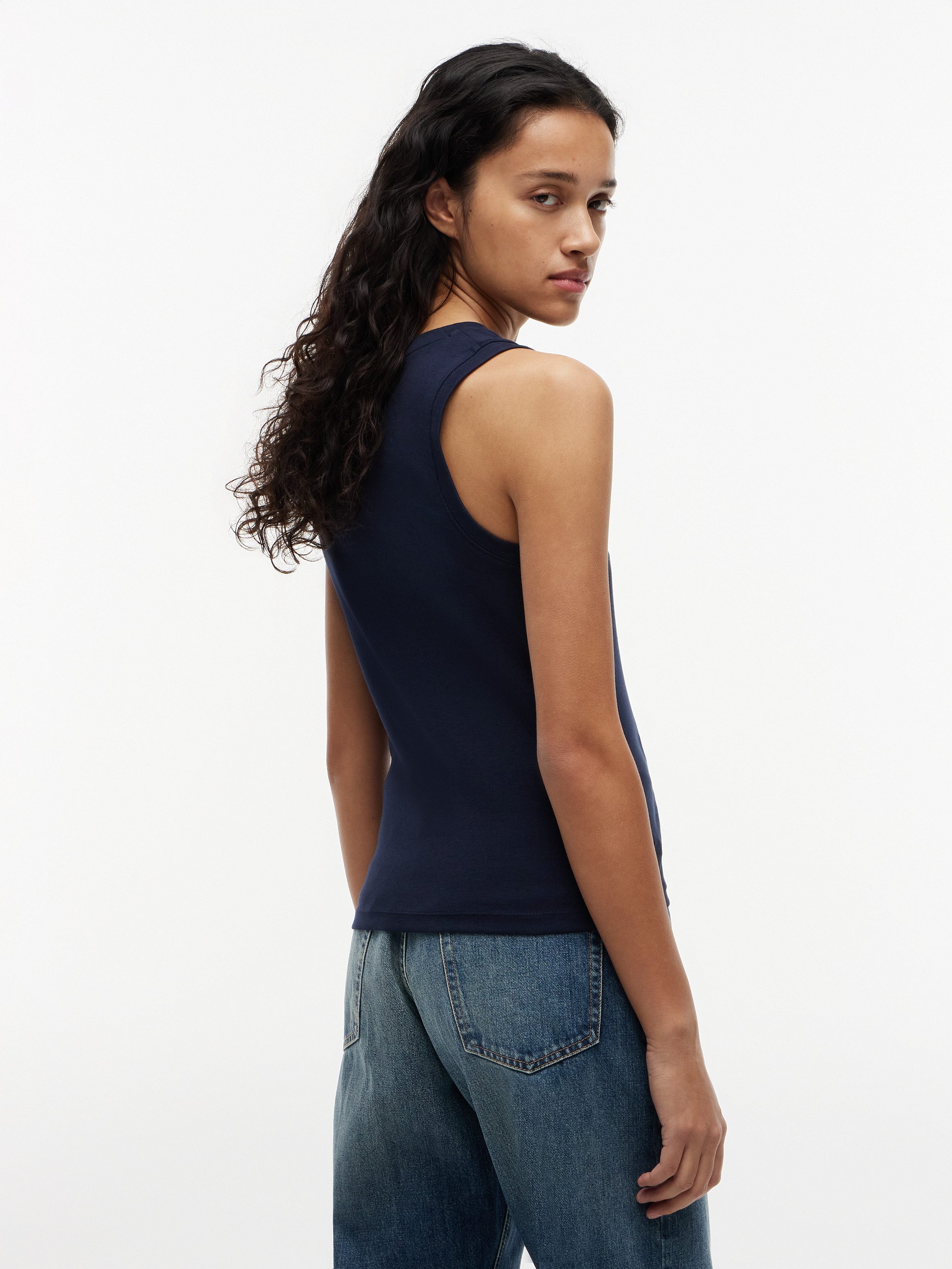 Tommy Hilfiger Tanktop MULTISTRIPE TANK TOP Baumwolle