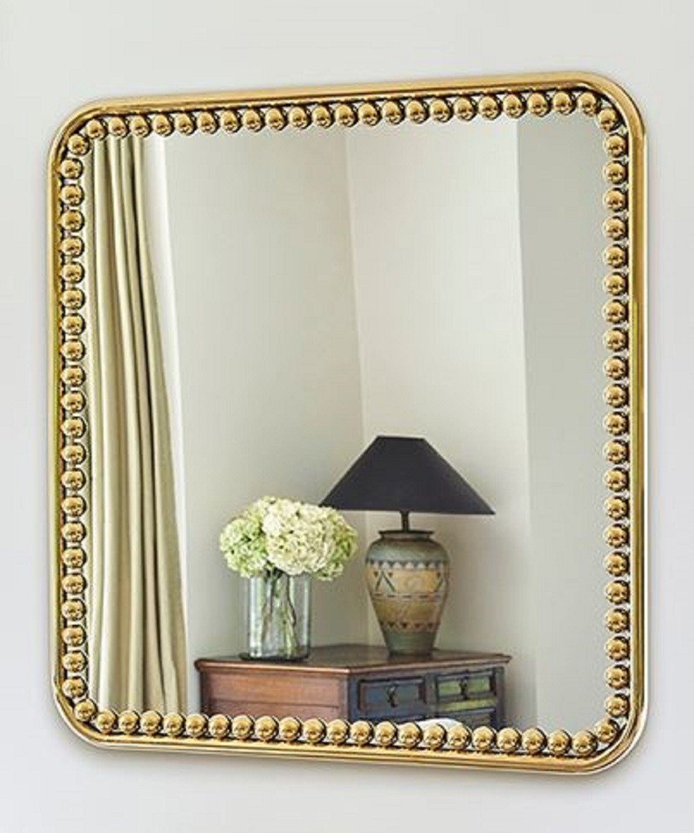 95 Spiegel Casa - Metallrahmen 3 Garderoben Spiegel cm Padrino Gold Schlafzimmer - x - x - Luxus mit Luxus H. Wandspiegel - Quadratischer Spiegel Badezimmer 95 Wandspiegel Wohnzimmer Kollektion Spiegel