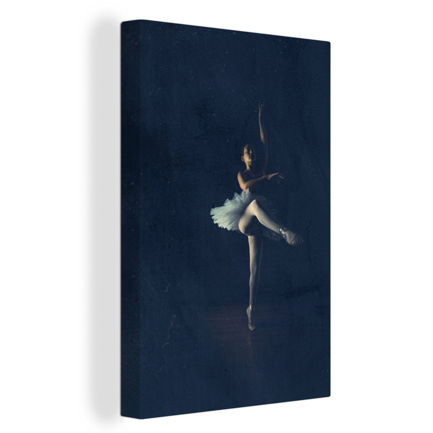 cm inkl. Ballerina, Gemälde, Leinwandbild fertig Zackenaufhänger, OneMillionCanvasses® (1 bespannt Junge St), 20x30 Leinwandbild