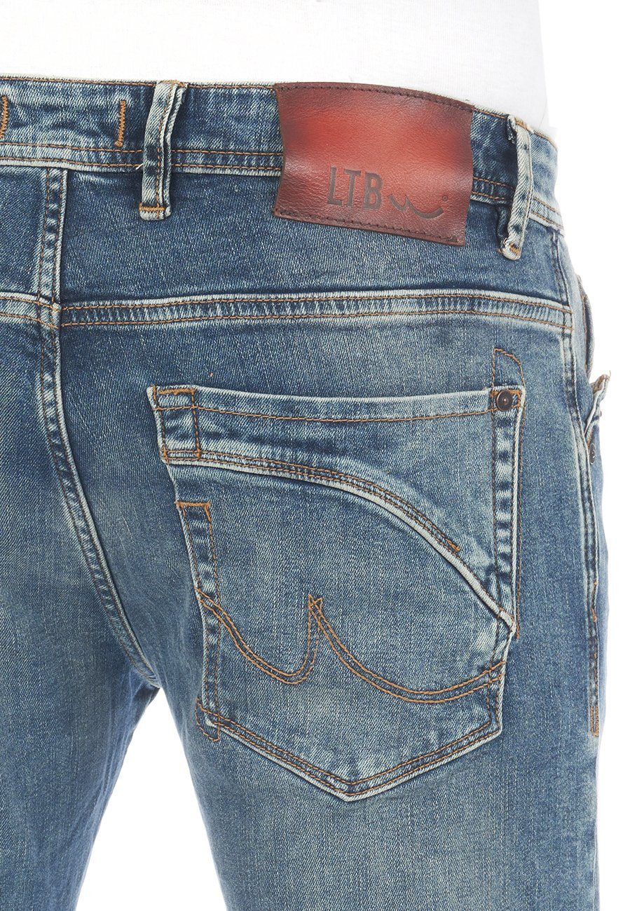 Jeanshose Bootcut-Jeans Wash Herren Boot Maul (53359) Roden Denim mit Hose Stretch LTB Cut
