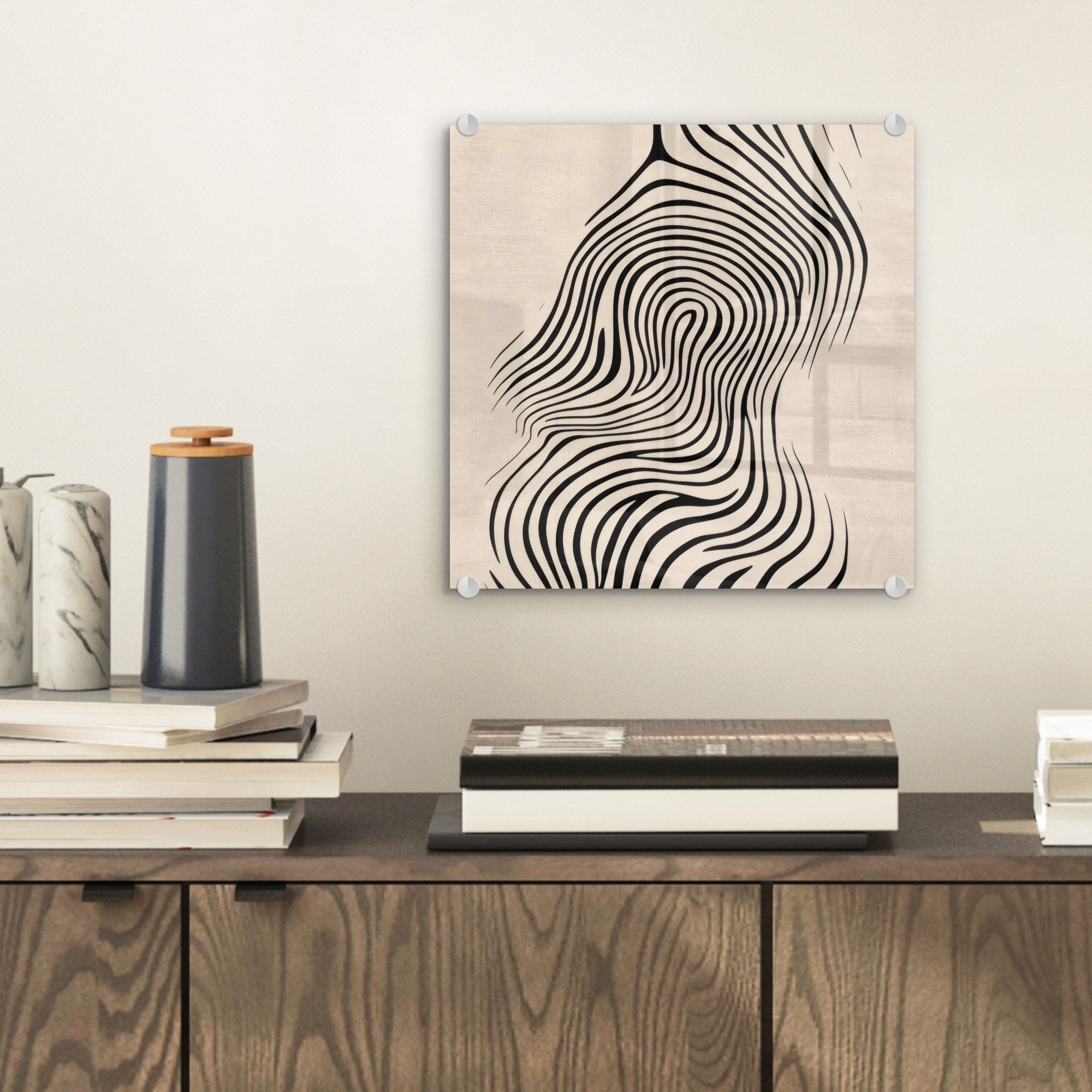 MuchoWow Acrylglasbild Linien - Abstrakt - günstig online kaufen