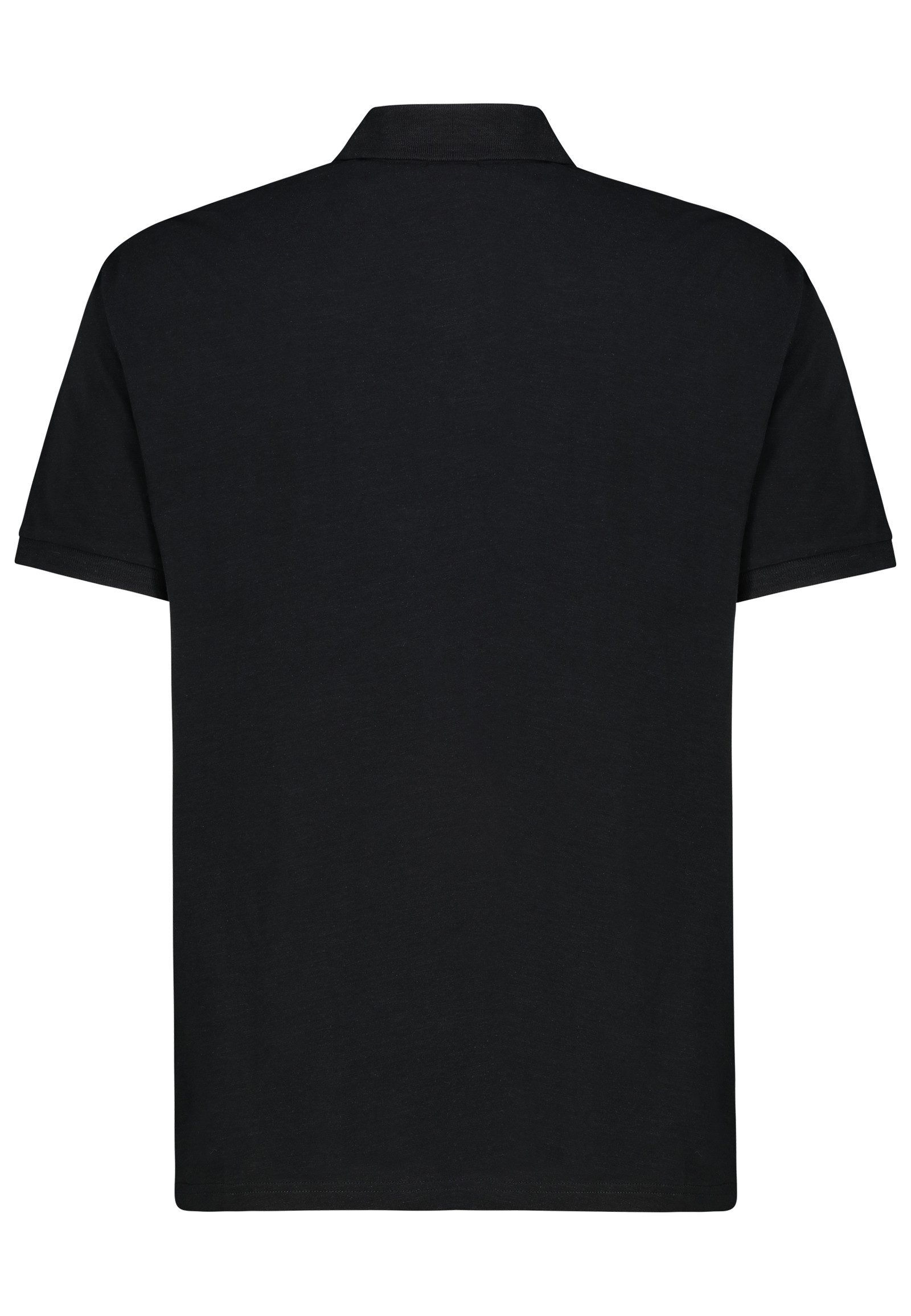 Eight2Nine Poloshirt mit Knopfleiste und Iconic Emblem für Herren Baumwolle Regular Fit Polokragen Kurzarm unifarben Knopf
