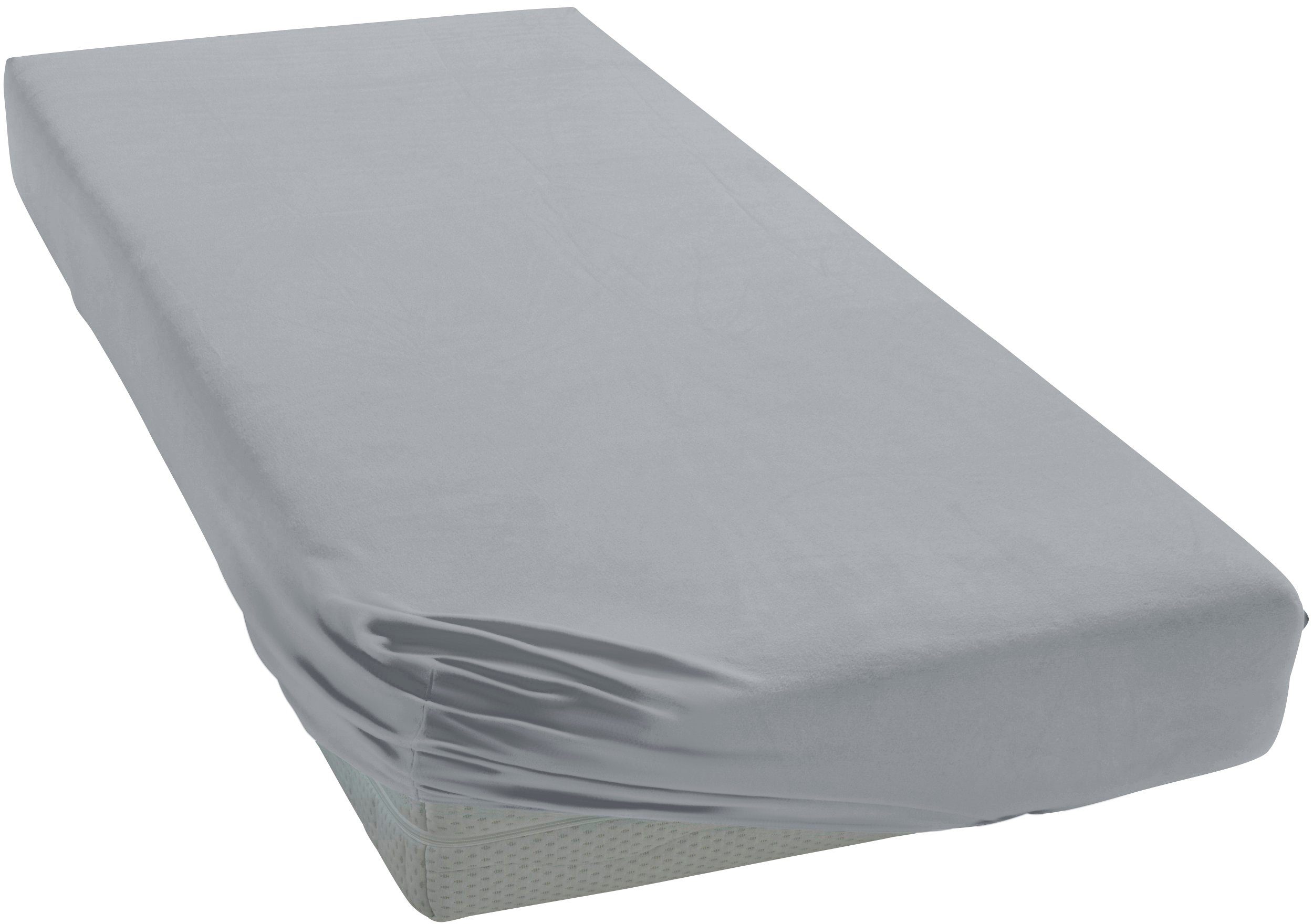 Janine Janine Spannbetttuch Elastic-Jersey 5002 perlblau (32) Größe:  150x2 günstig online kaufen