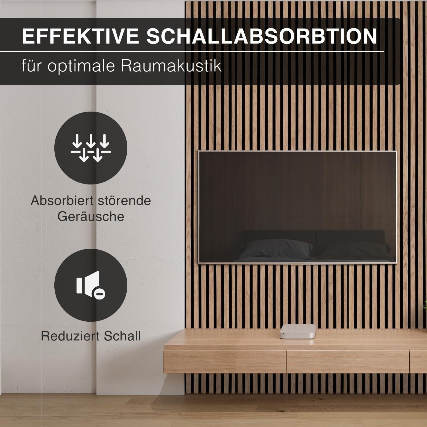 exeta Wandpaneel Akustikpaneele 4St je 60x120cm günstig online kaufen