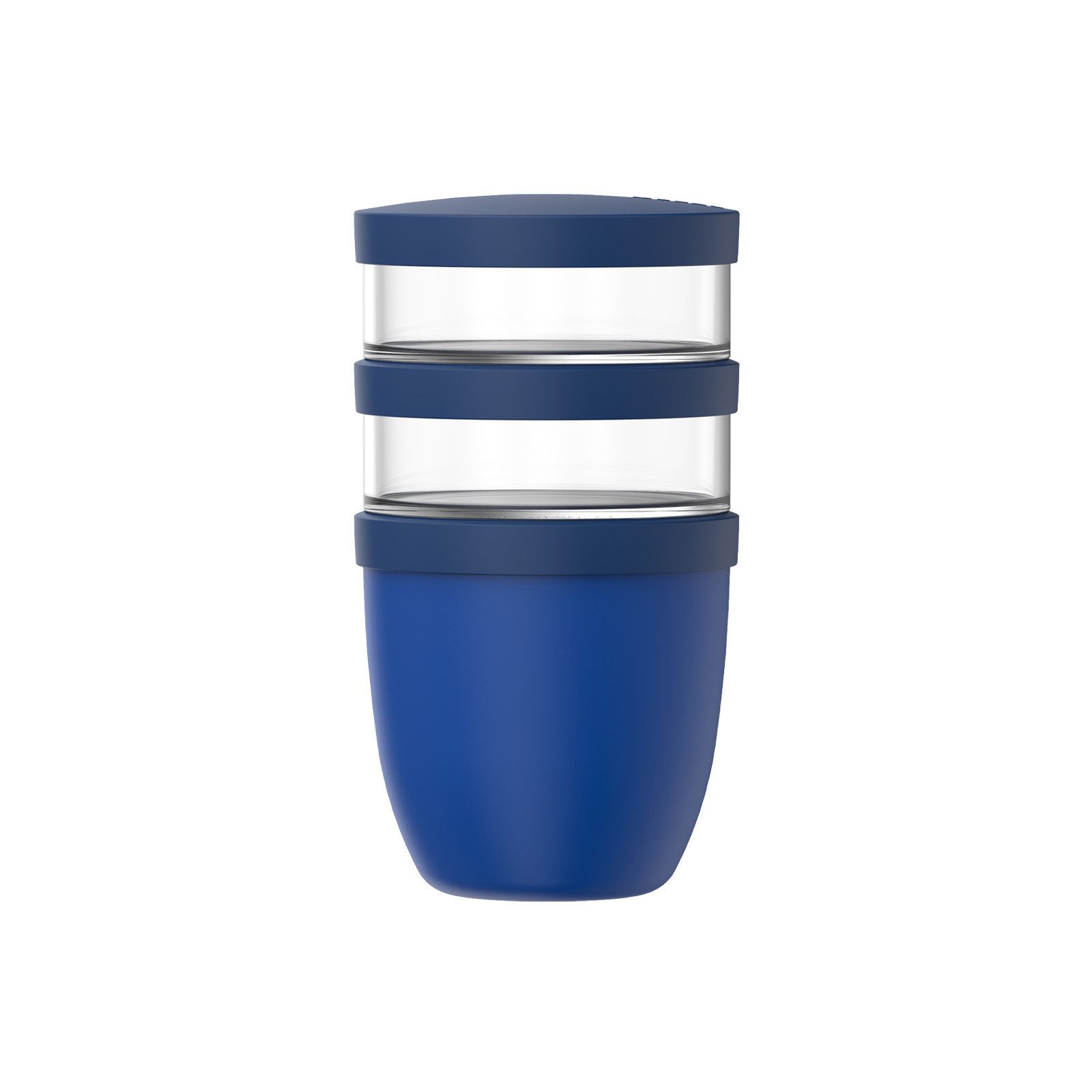 Mepal Lunchbox Ellipse Lunchpot 500 ml + 2x 200 ml, Kunststoff, (1-tlg), Spülmaschinengeeignet, Mikrowellenfest