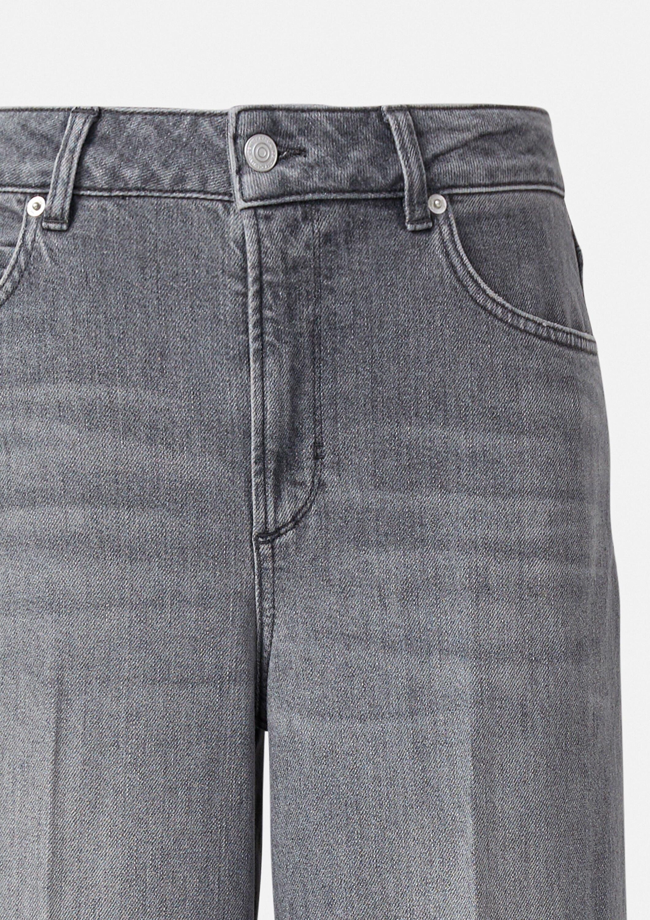 comma Weite Jeans Jeans-Hose High-Rise-Denim mit Wide Leg