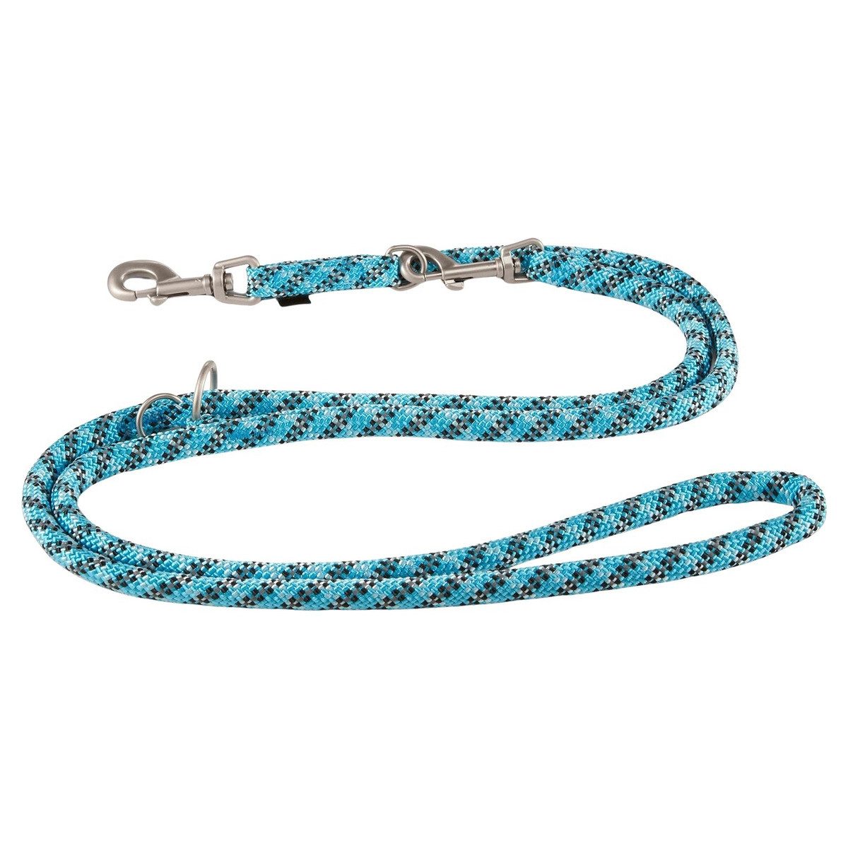 Wolters Hundeleine Führleine Everest reflektierend aqua/schwarz