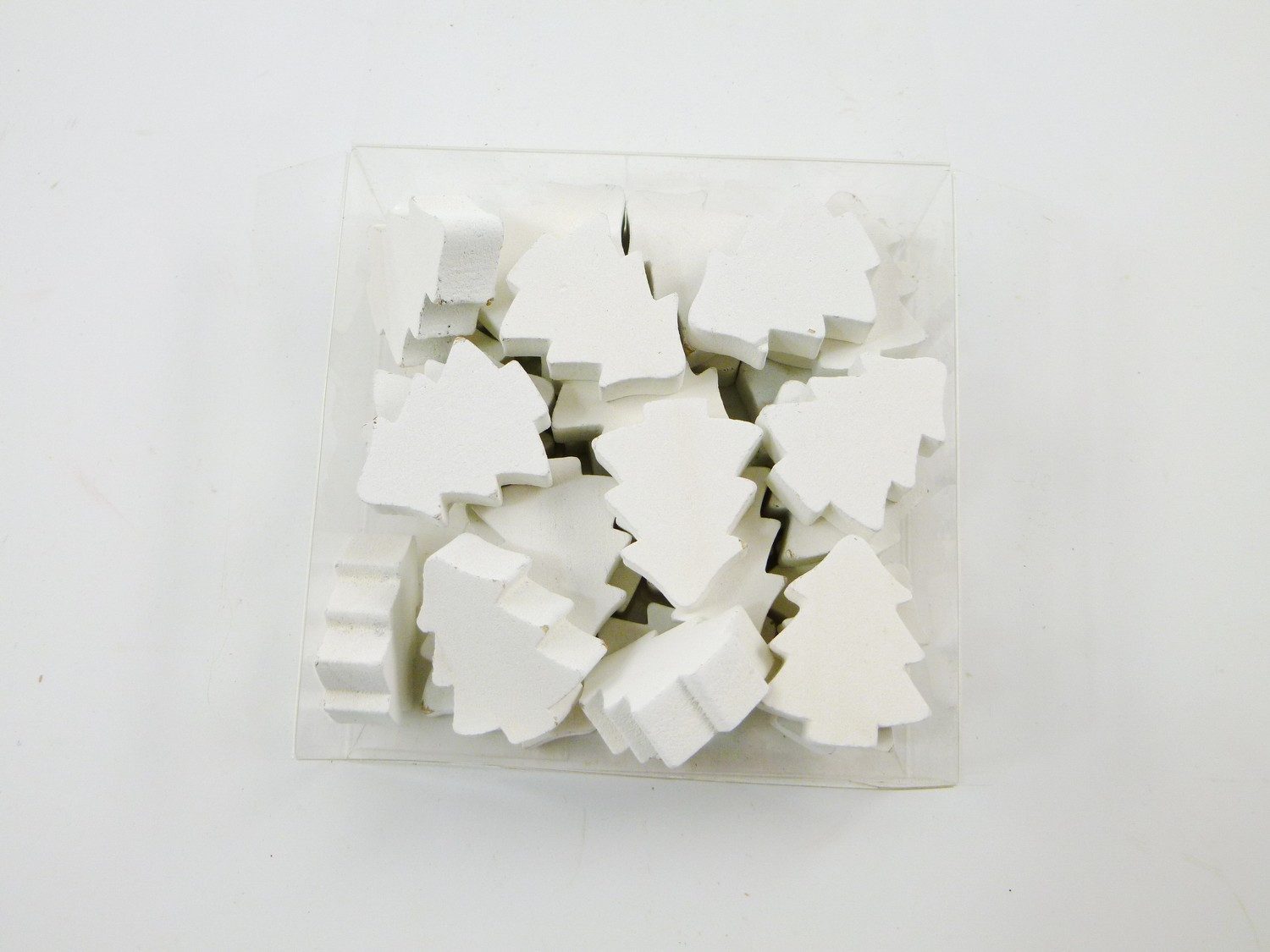 Deko AS Streudeko Holz-Tannenbäumchen - Tischdeko/Streudeko - 60 St. weiß - AL47679, (60-tlg), Tannenbaum