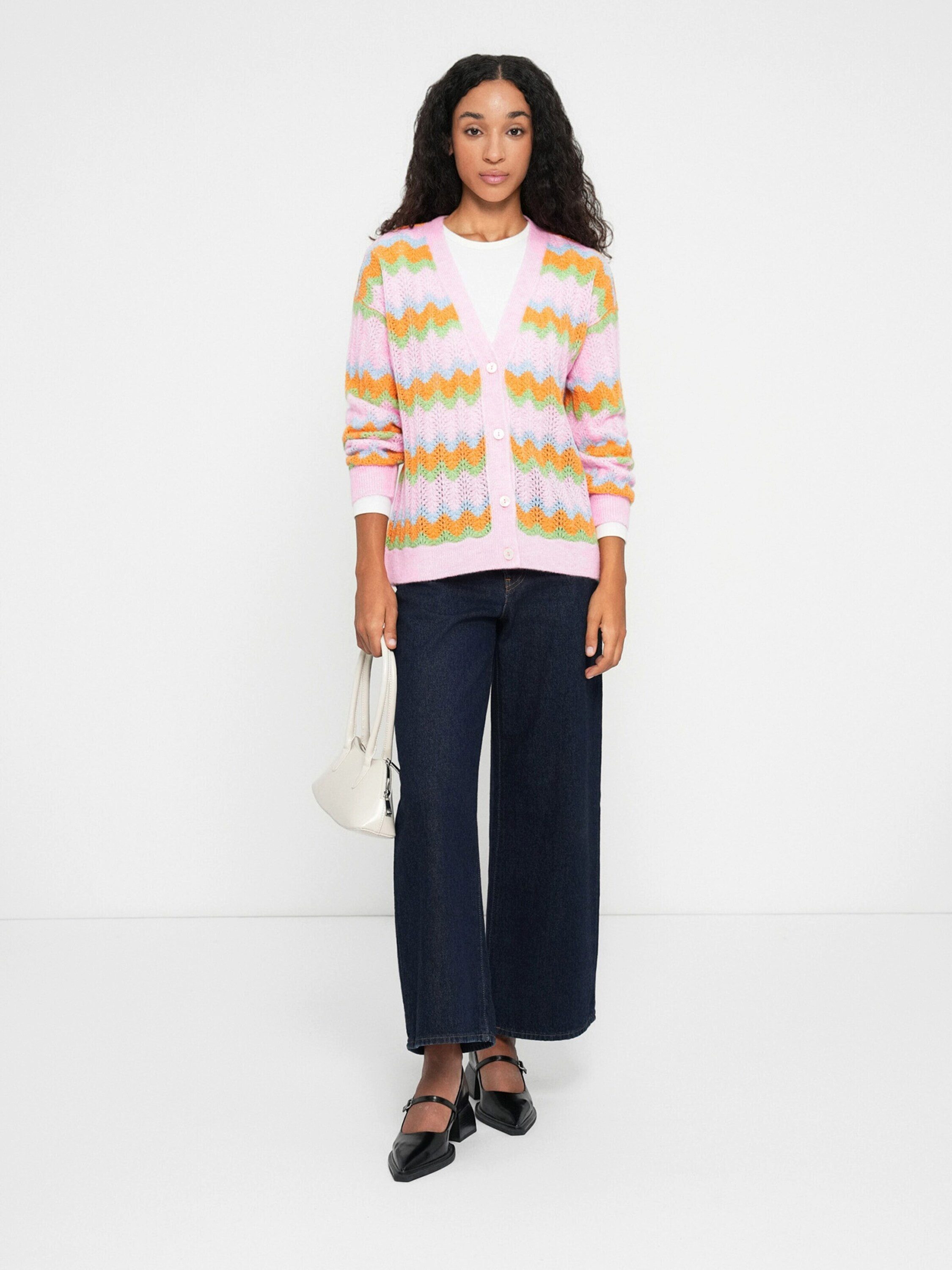 ONLY Strickjacke ONLLUNA (1-tlg) Lochmuster