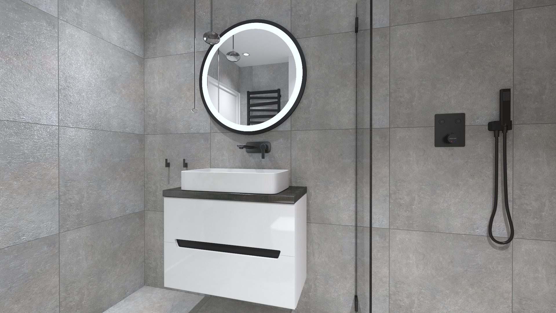 Waschbecken Aufsatzwaschbecken PASANA, rechteckig (605×340×110 mm), ohne Hahnloch und Überlauf, glänzend, weiß Becken Badzimmer Sanitär