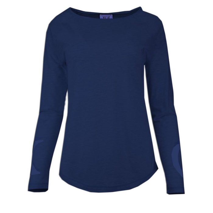 XOX Hoodie XOX Shirt Rundhals Ausschnitt Longsleeve navy - Fair Trade Oberteil Shirt Damenmode