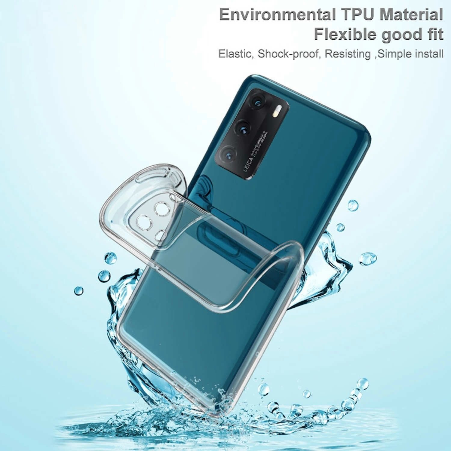 Wigento Handyhülle Für Honor Magic 6 Pro Silikon TPU Schutz Handy Hülle dünn Transparent