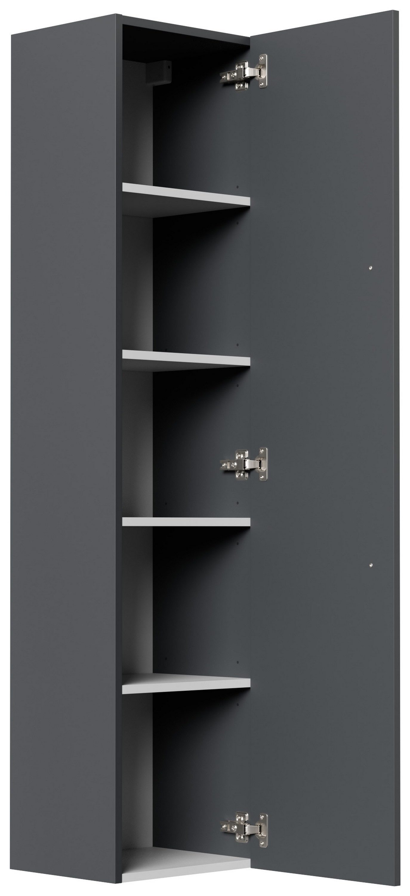 Posseik Hochschrank Badezimmer Hochschrank "Levana XXL" 150 cm Grafit