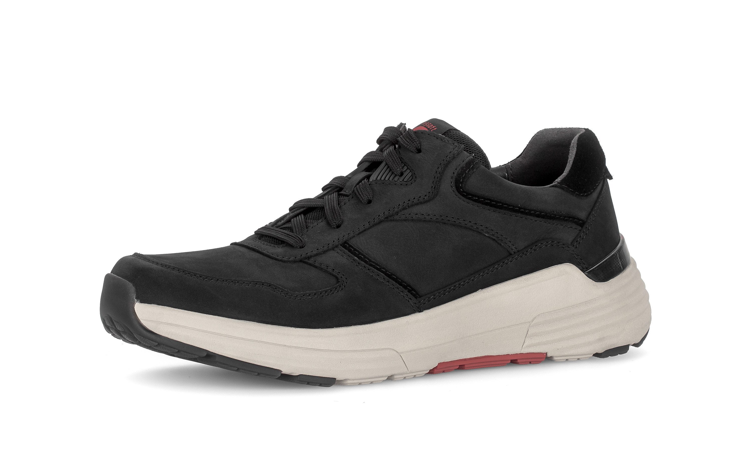 Gabor Sneaker Halbschuh, Schnürschuh mit Kontrastbesätzen, Weite G (weit)