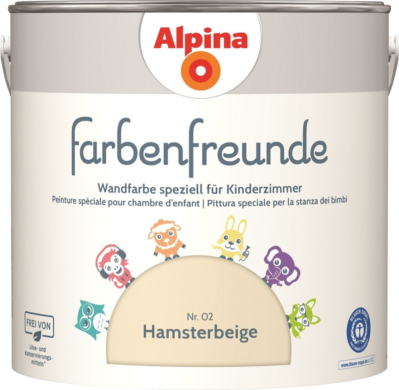 Alpina Wandfarbe Alpina Farbenfreunde Nr. 02 hamsterbeige 2,5 L