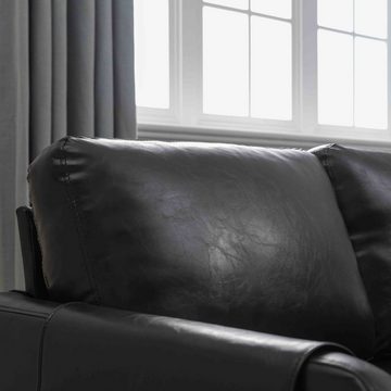 WISHDOR Chesterfield-Sofa Schlafsofa Ecksofa Wohnlandschaft Modulsofa, Modulares Sofa, Mit 3 Rückenpolstern und Stauraum