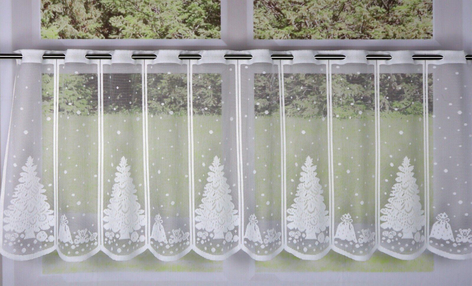 Clever-Kauf-24 Scheibengardine Scheibengardine Tannenbaum Geschenk, HxB 50x günstig online kaufen