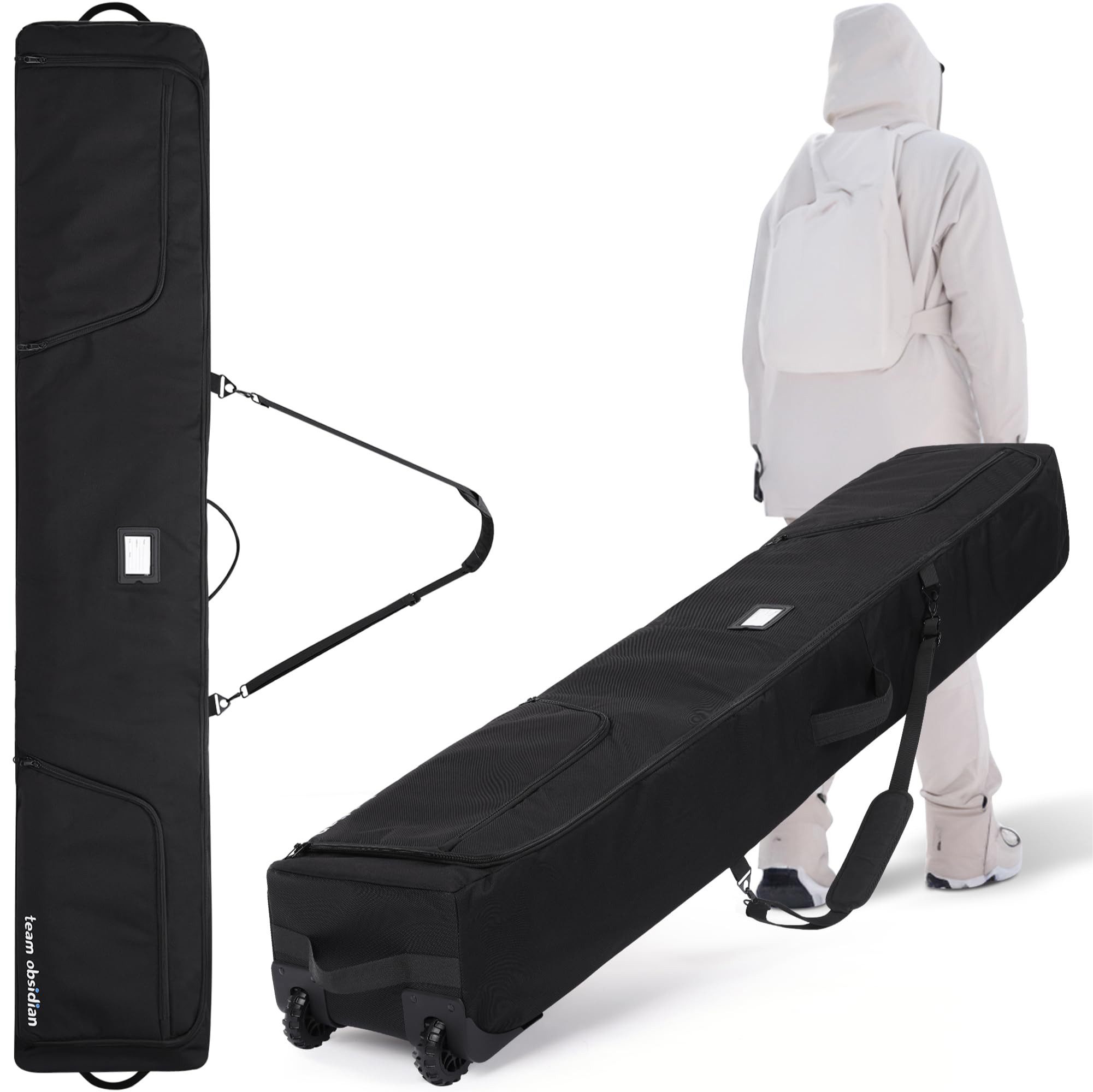 Team Obsidian Skitasche team obsidian Snowboard und Ski Tasche bis 175cm - Snowboardtasche - (1-tlg)